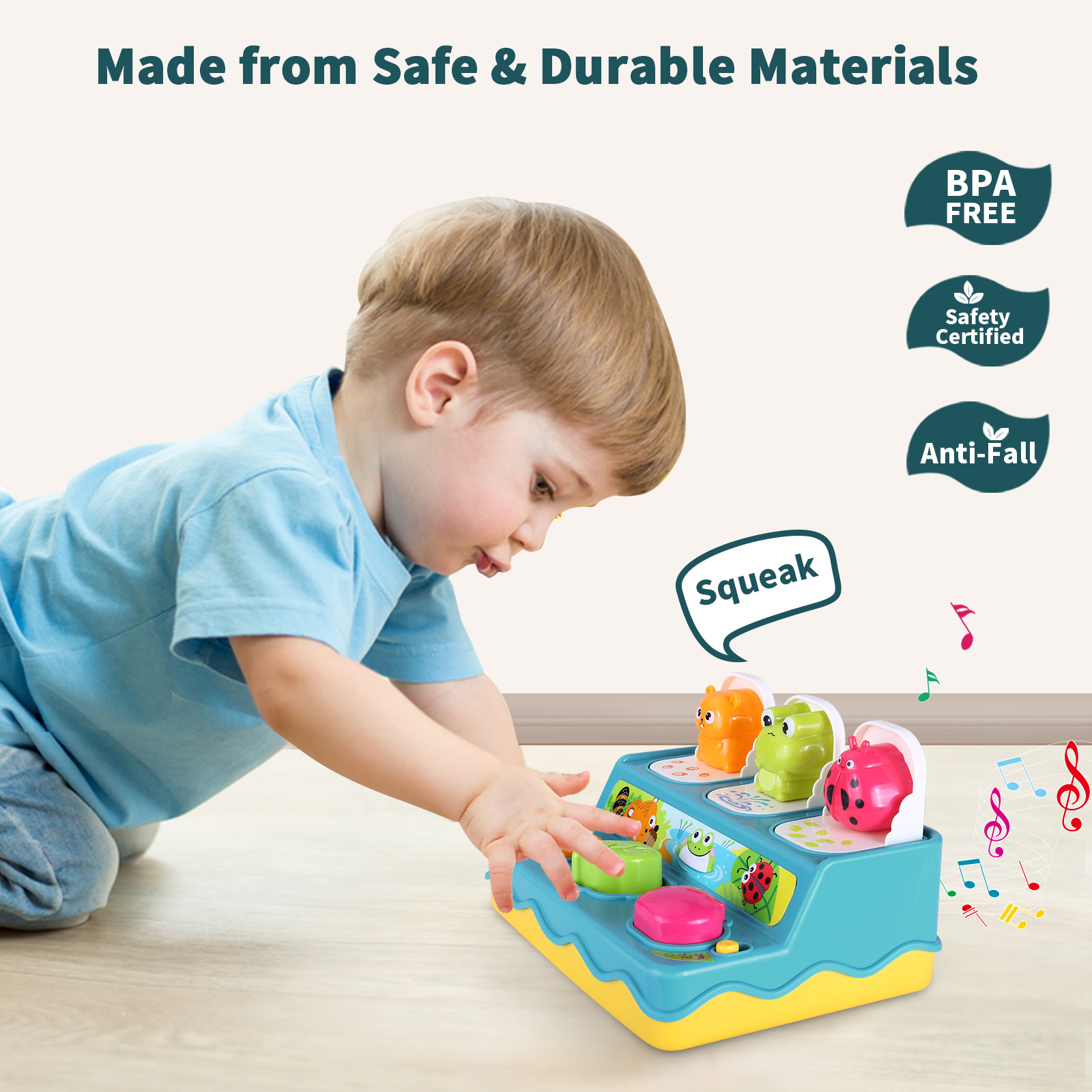 Foto 8 pulgar | Juguete Montessori Musical Interactivo para Niños de 1 a 3 Años - Venta Internacional