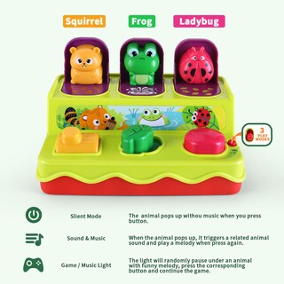 Foto 5 | Juguete Montessori Musical color Verde para Niños de 1 Año o Más - Venta Internacional
