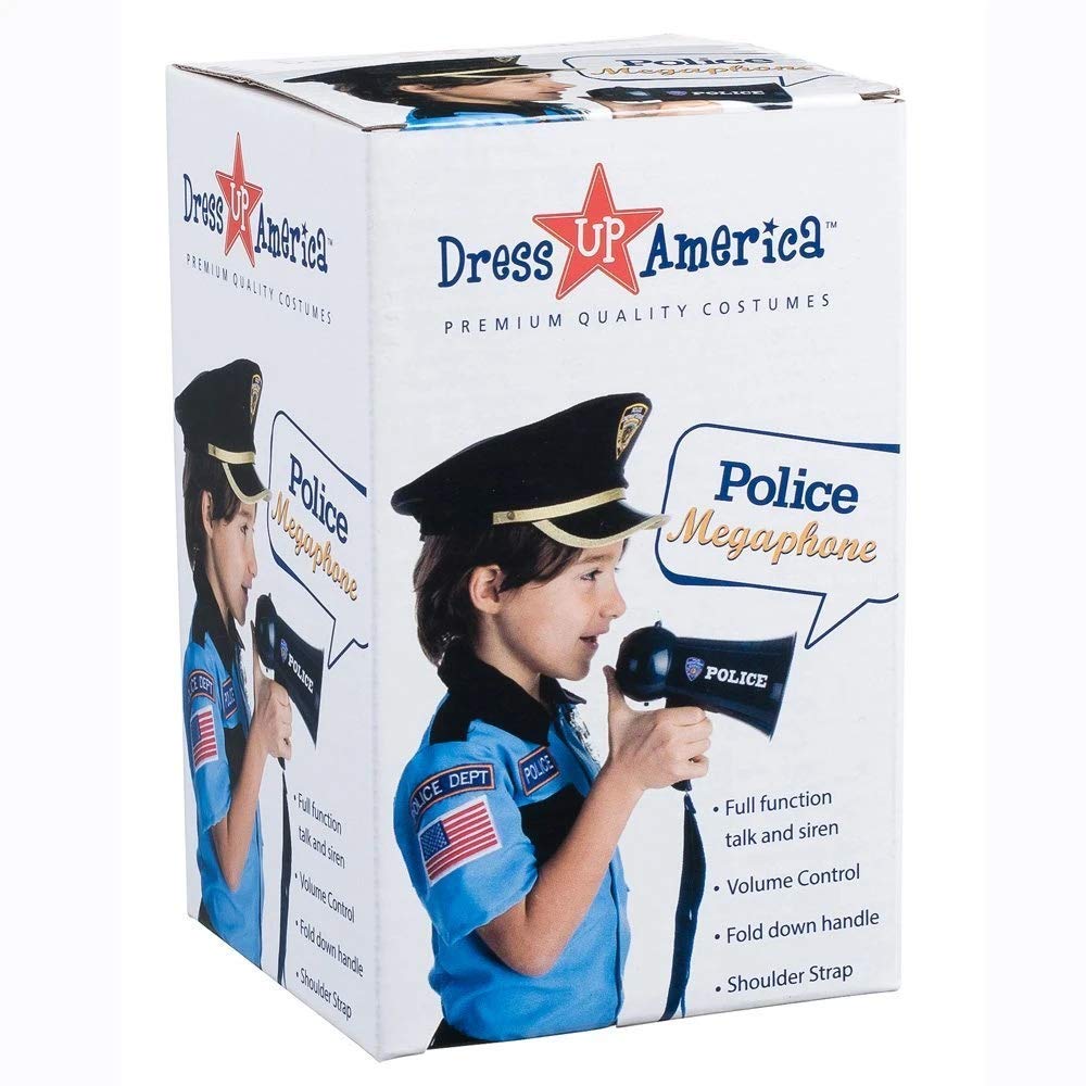 Foto 7 pulgar | Megaphone Dress Up America Police Officer Blue Kids - Venta Internacional.