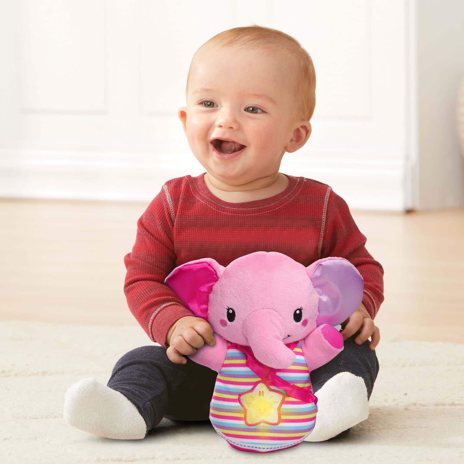 Foto 5 pulgar | Toy Vtech Baby Glowing Lullabies Elephant Con Luces, Rosa - Venta Internacional.