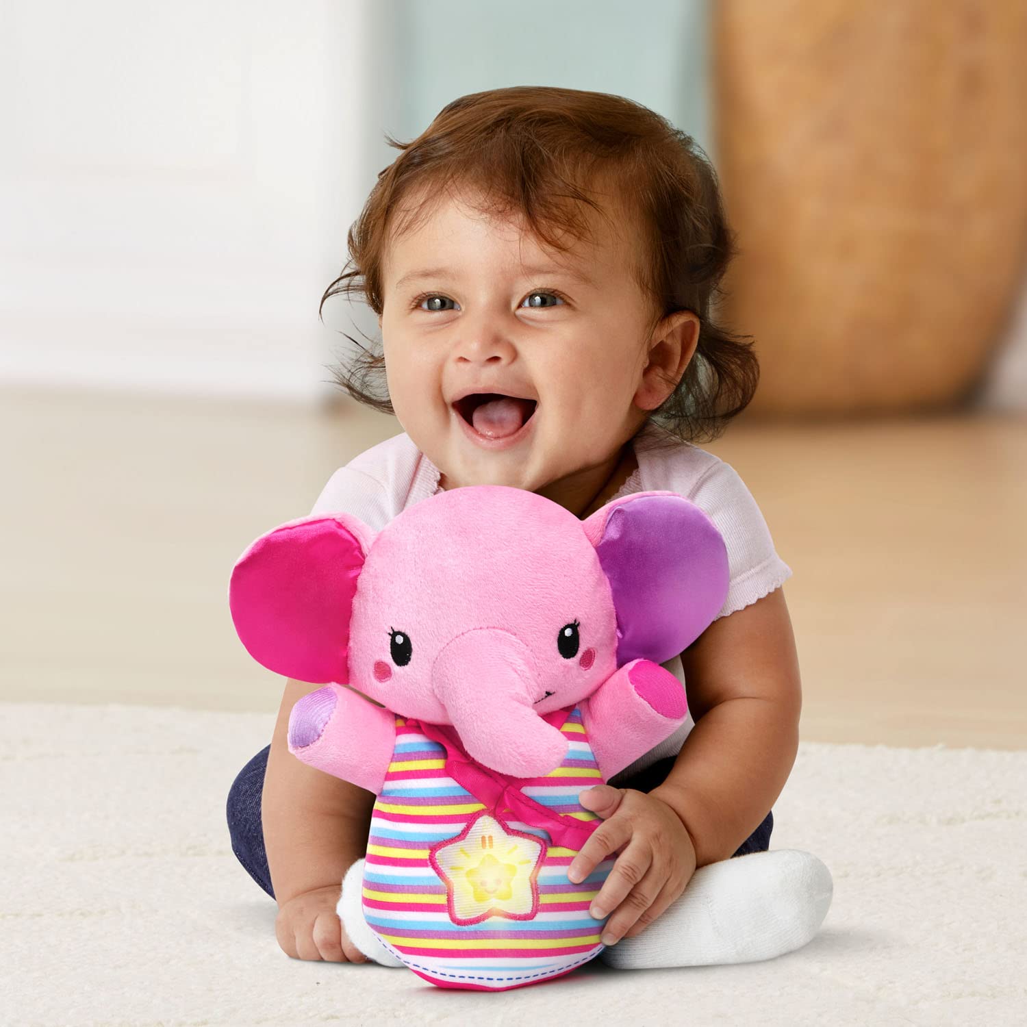Foto 6 pulgar | Toy Vtech Baby Glowing Lullabies Elephant Con Luces, Rosa - Venta Internacional.
