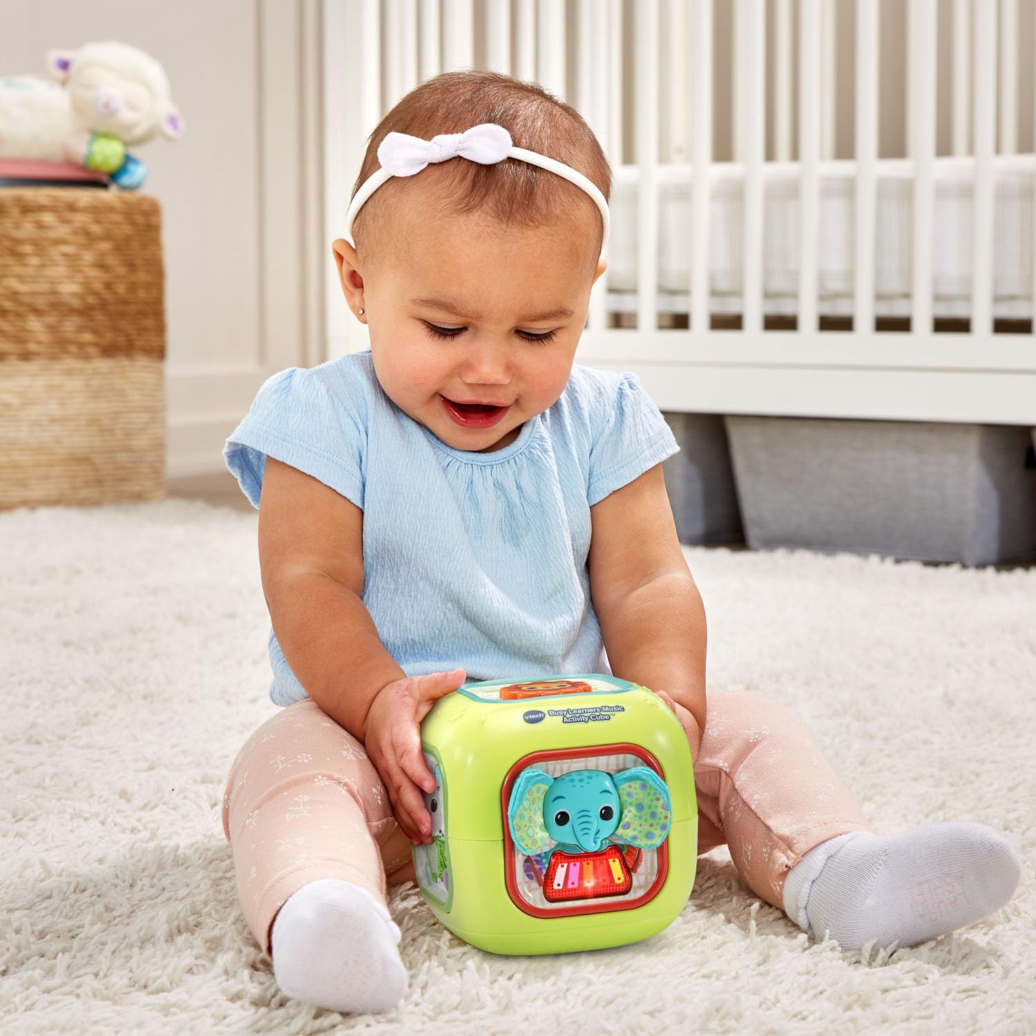 Foto 6 pulgar | Activity Cube Vtech Baby Busy Learners Music Green Durante Más De 3 Meses - Venta Internacional.