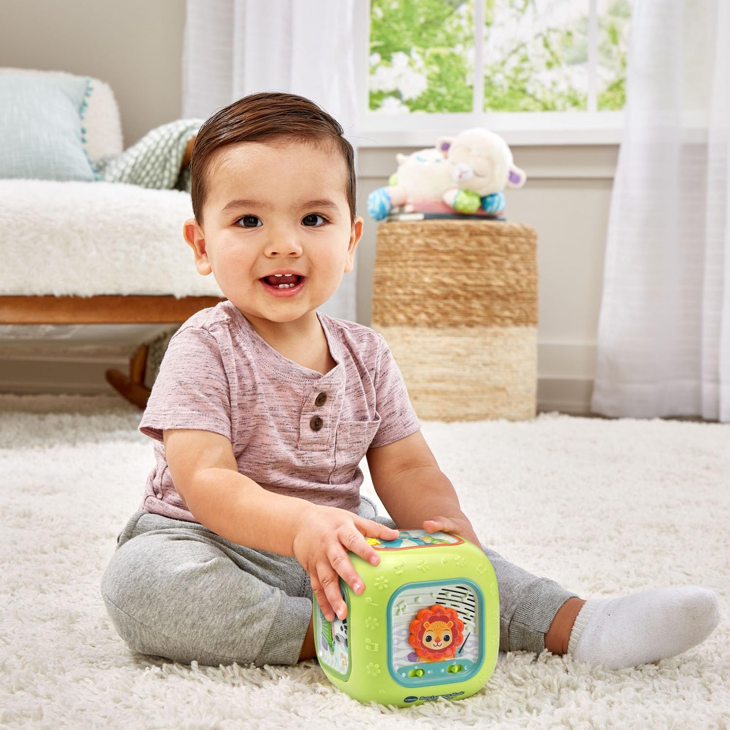 Foto 6 | Activity Cube Vtech Baby Busy Learners Music Green Durante Más De 3 Meses - Venta Internacional.