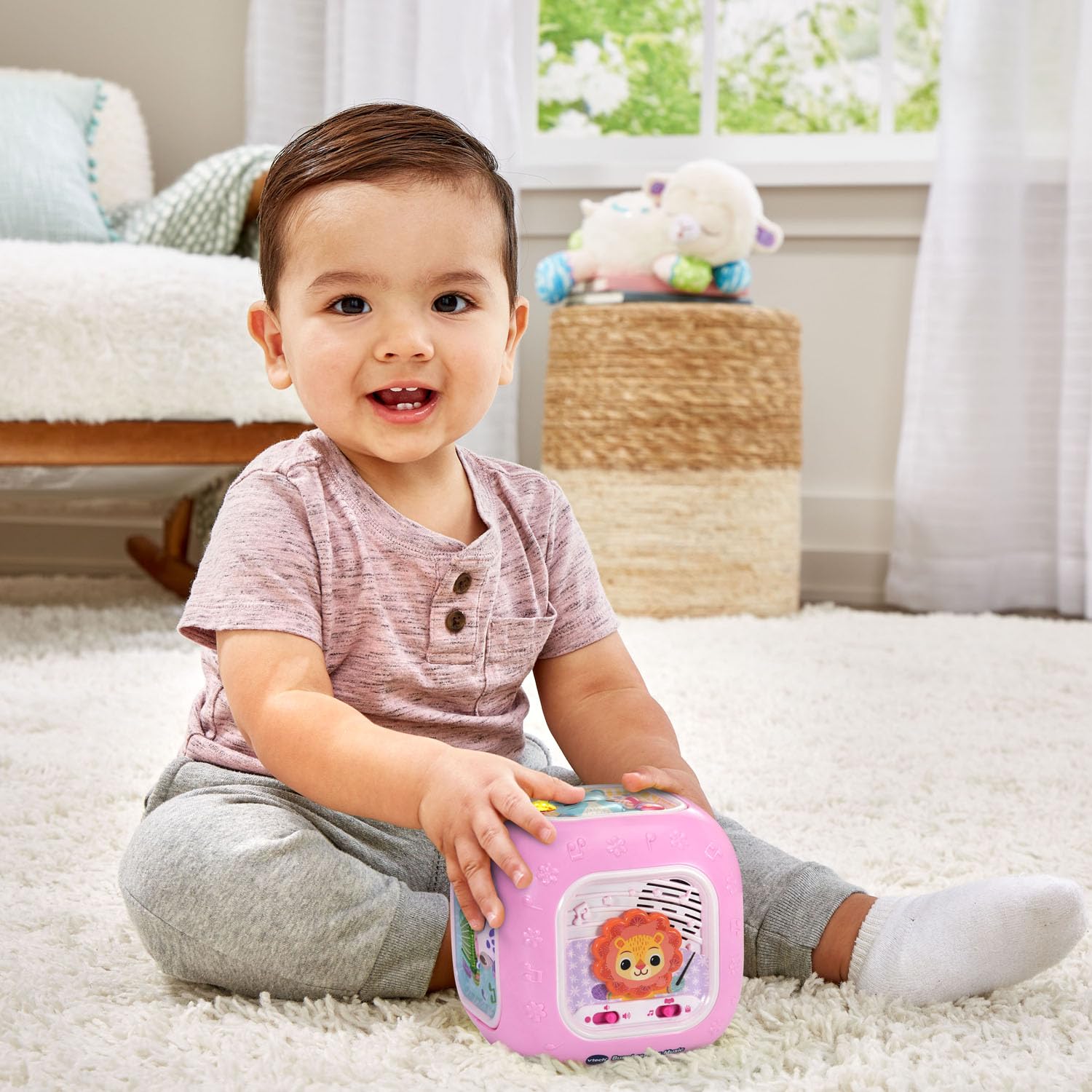 Foto 7 pulgar | Activity Cube Vtech Baby Busy Learners, Música Rosa Durante Más De 3 Meses - Venta Internacional.