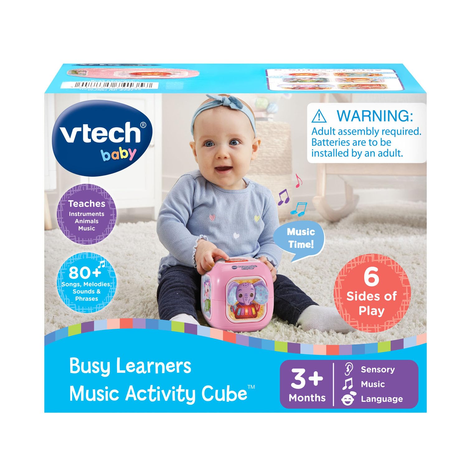 Foto 8 pulgar | Activity Cube Vtech Baby Busy Learners, Música Rosa Durante Más De 3 Meses - Venta Internacional.