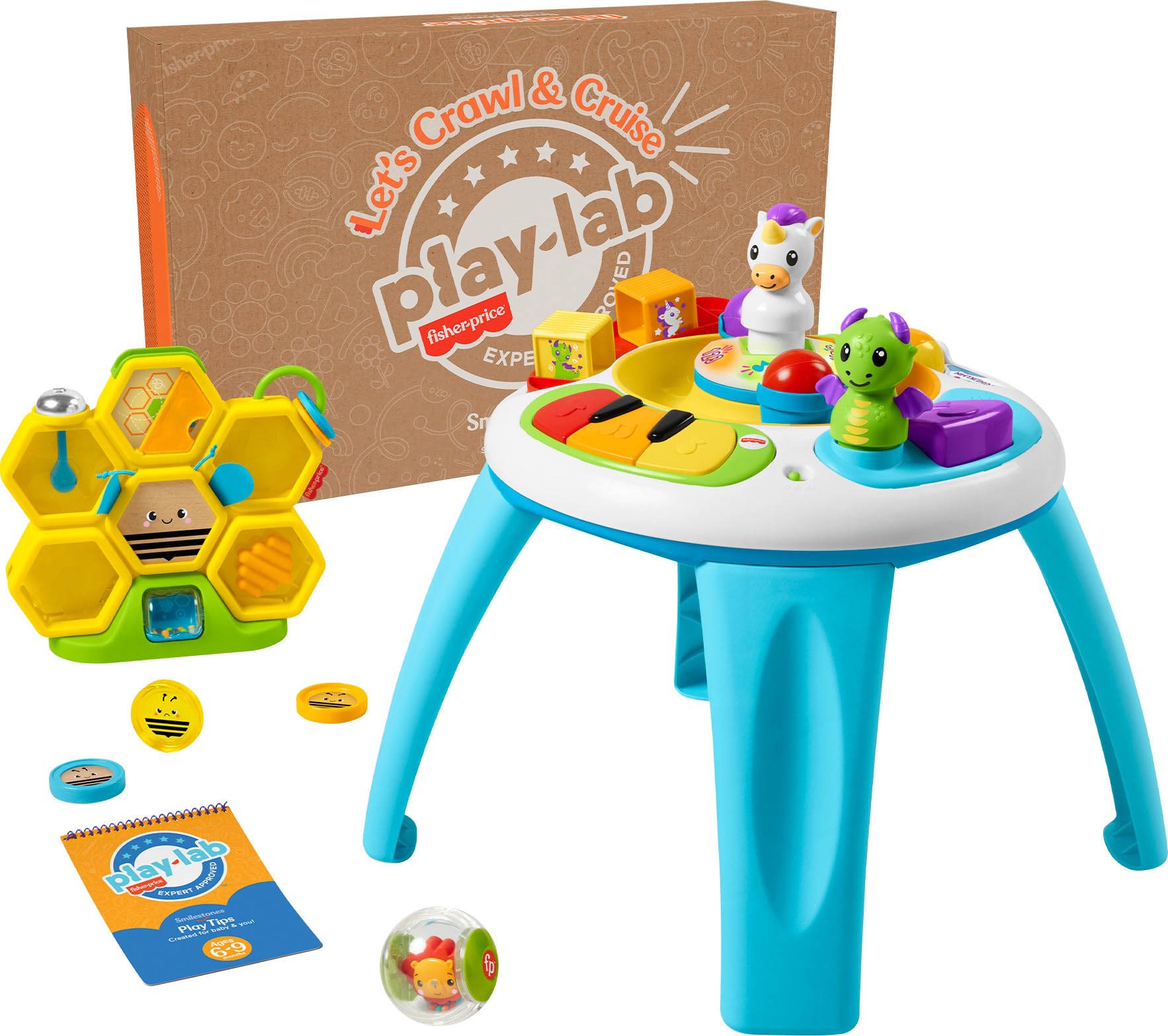 Kit De Juego Fisher-price Let's Crawl & Cruise Durante Más De 6 Meses Con Juguetes - Venta Internacional.