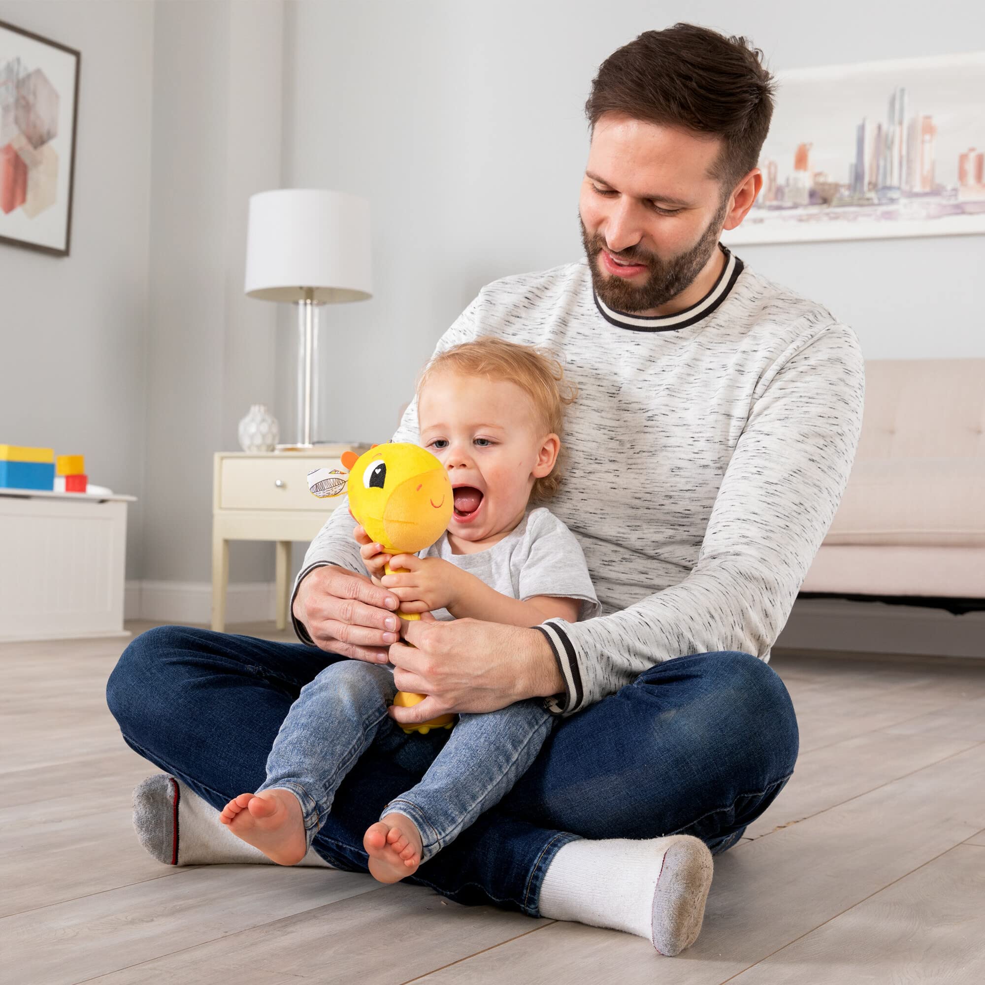 Foto 5 | Juguete Sensorial Para Bebés Lamaze Wacky Giraffe Con Efectos De Sonido 12-18 M - Venta Internacional.