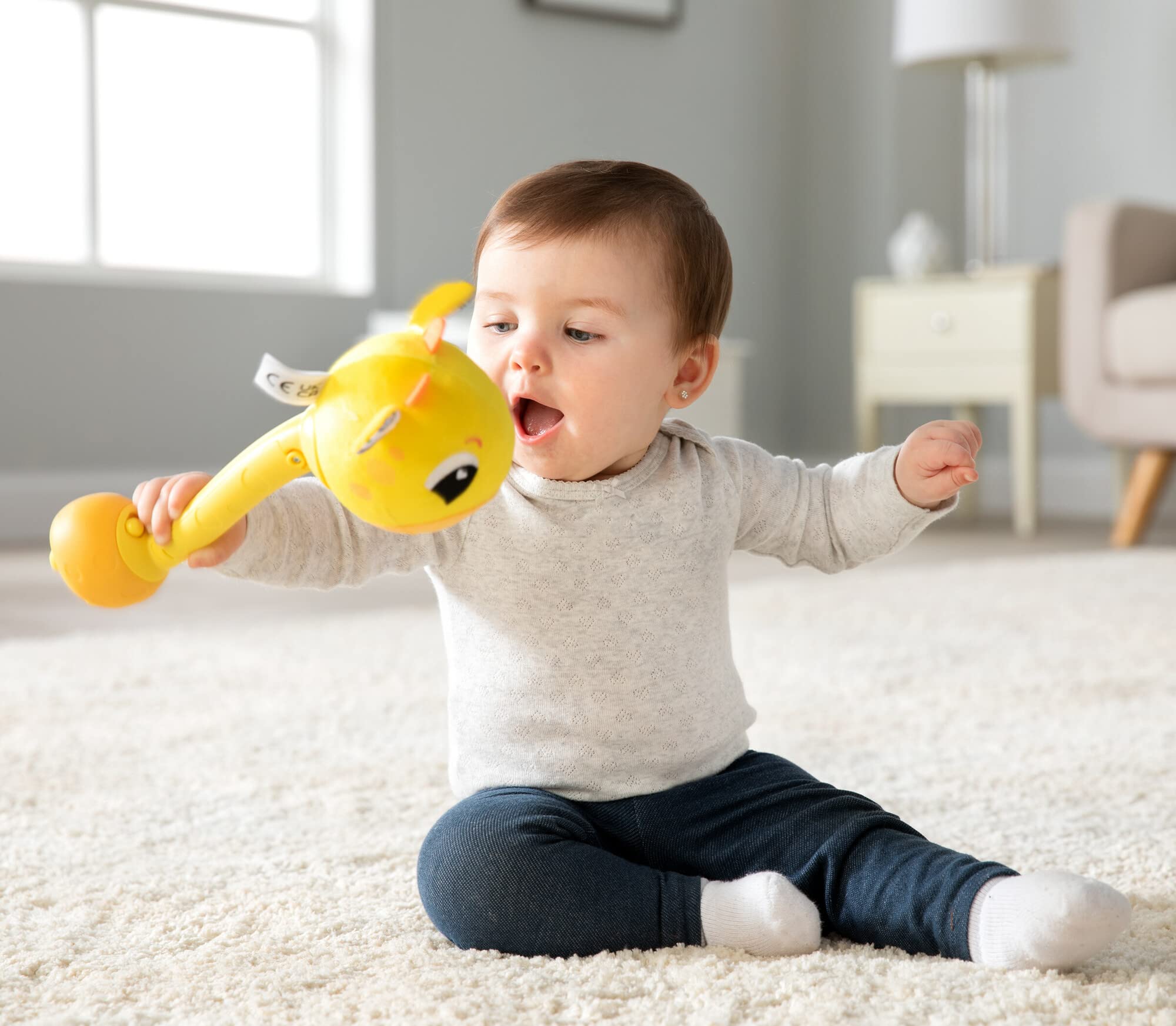 Foto 6 | Juguete Sensorial Para Bebés Lamaze Wacky Giraffe Con Efectos De Sonido 12-18 M - Venta Internacional.