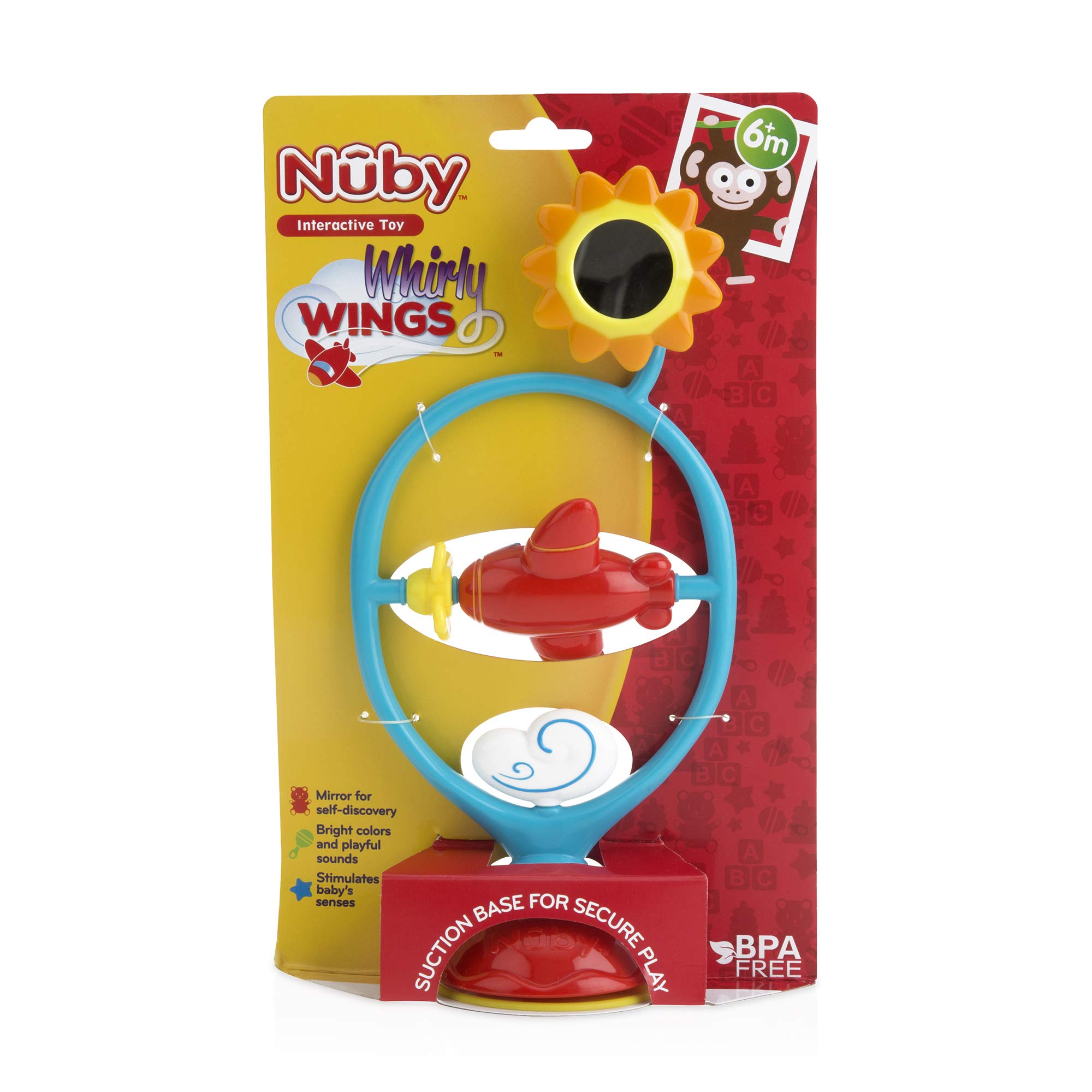 Foto 5 pulgar | Juguete Interactivo Nuby Whirly Wings Con Base De Succión Para Bebé - Venta Internacional.