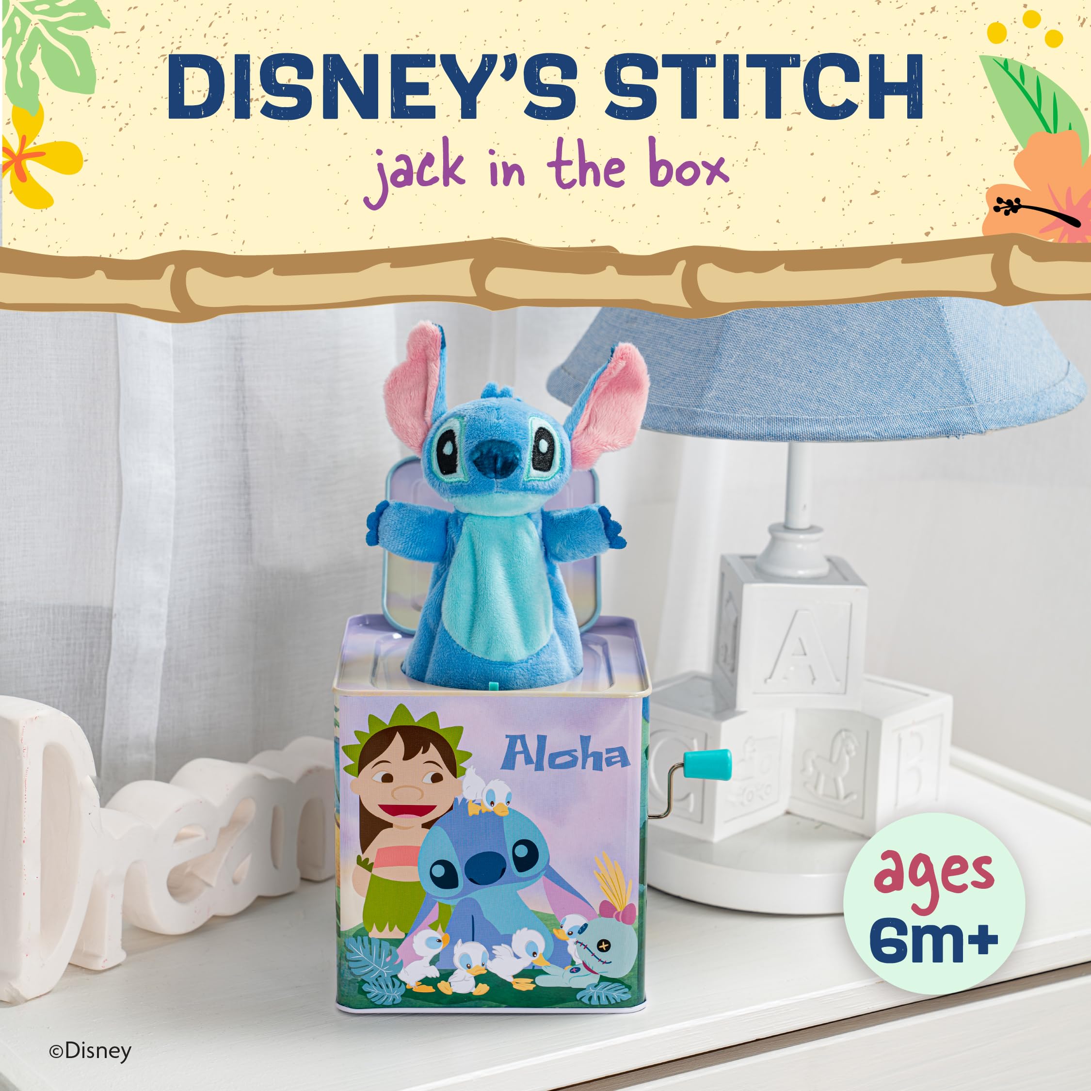 Foto 3 pulgar | Juguete Musical Jack In The Box Disney Baby Lilo And Stitch - Venta Internacional.