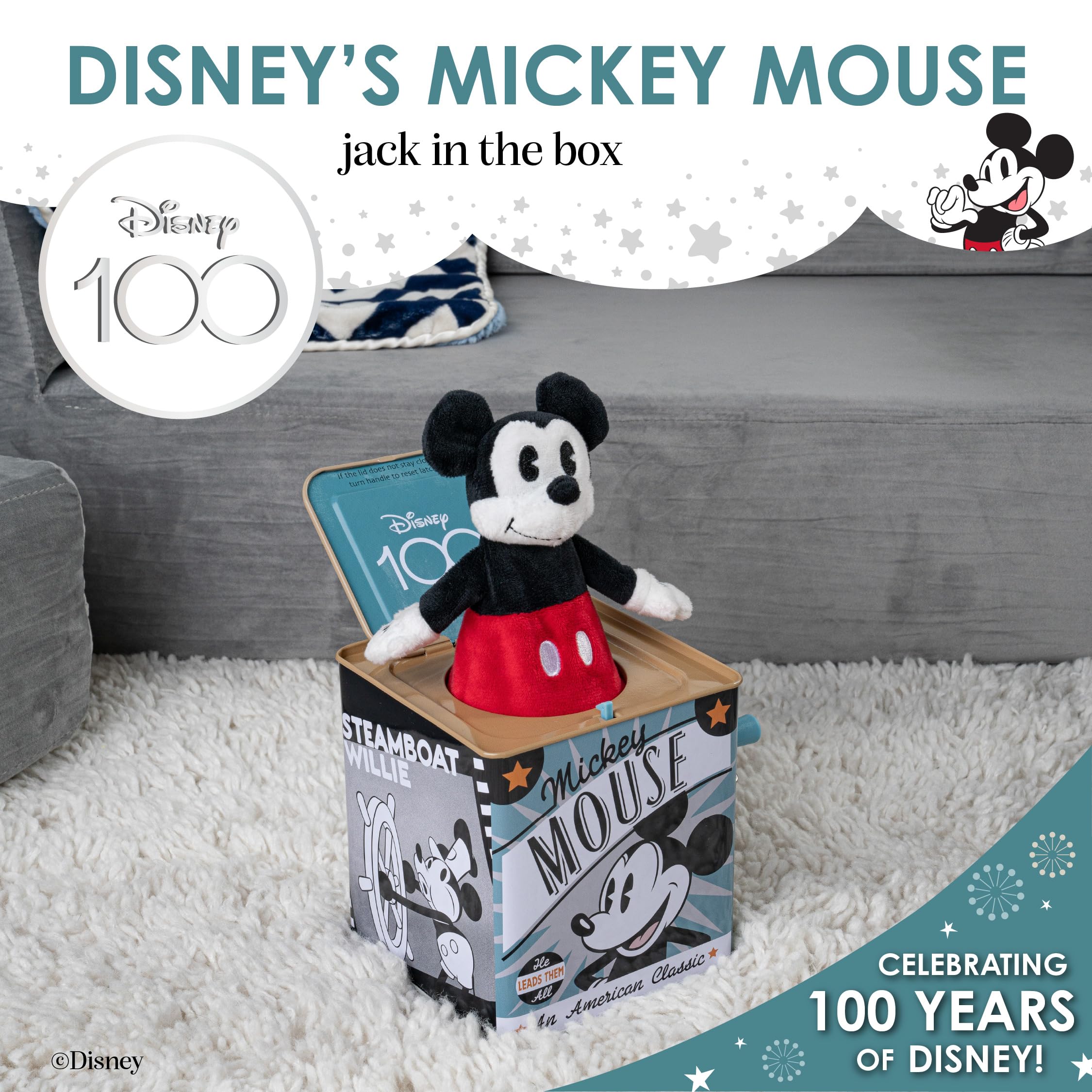 Foto 3 pulgar | Jack In The Box Disney Baby Retro Mickey Kids Preferido - Venta Internacional.