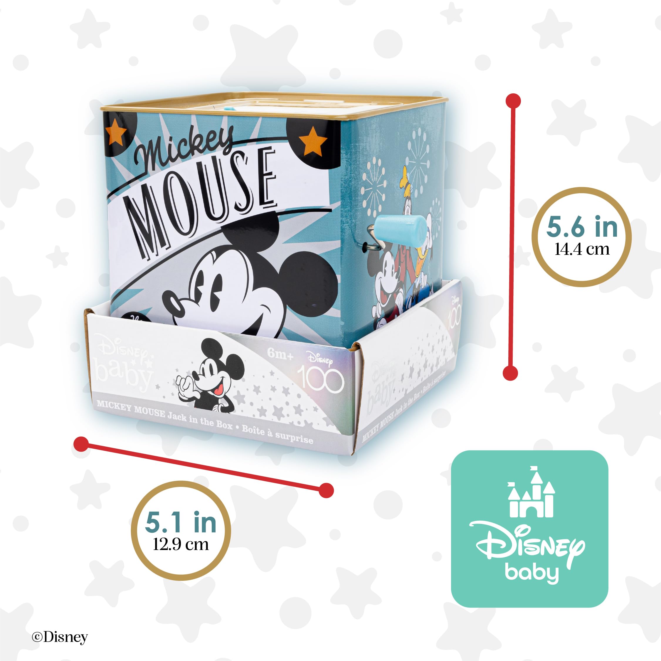 Foto 6 pulgar | Jack In The Box Disney Baby Retro Mickey Kids Preferido - Venta Internacional.