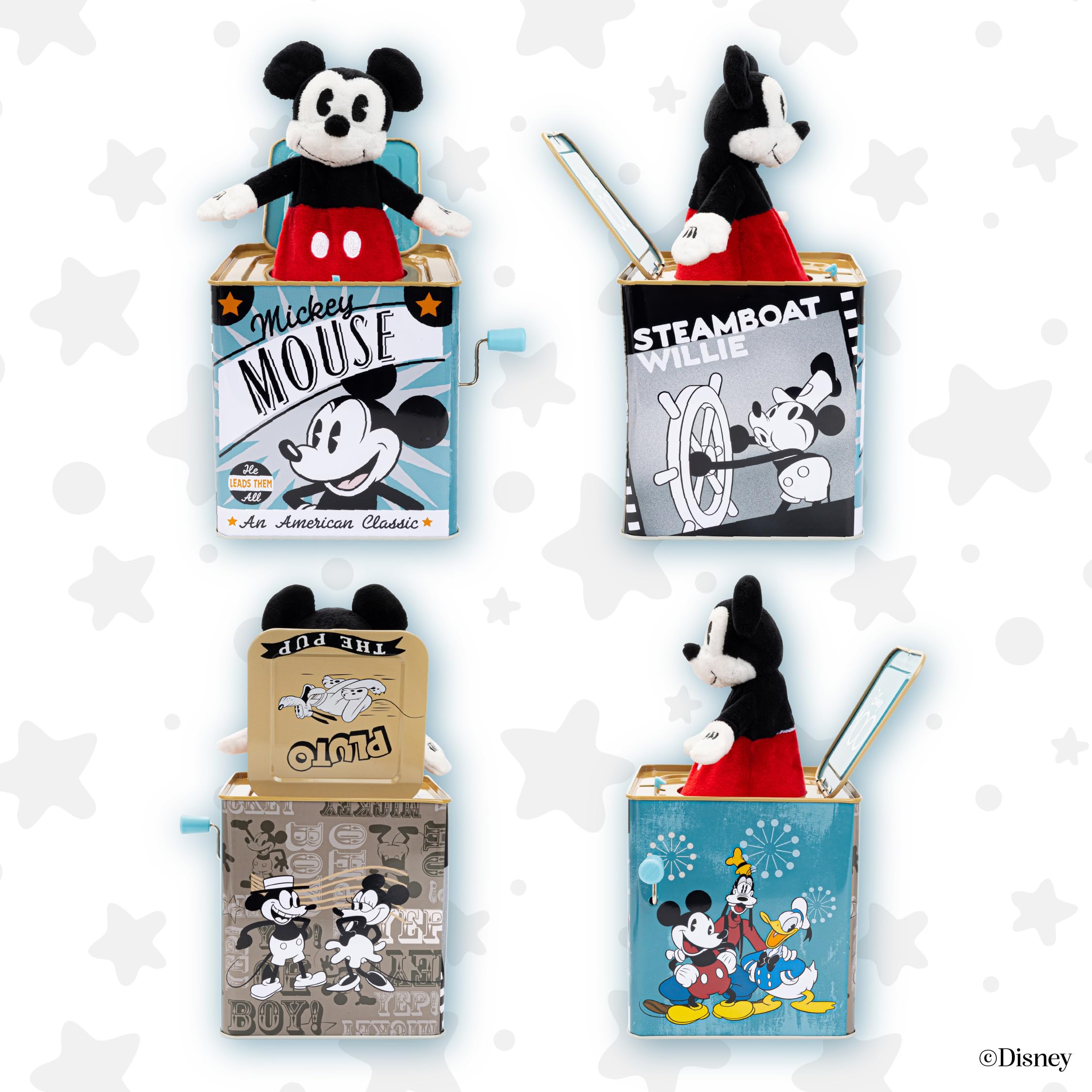 Foto 7 pulgar | Jack In The Box Disney Baby Retro Mickey Kids Preferido - Venta Internacional.