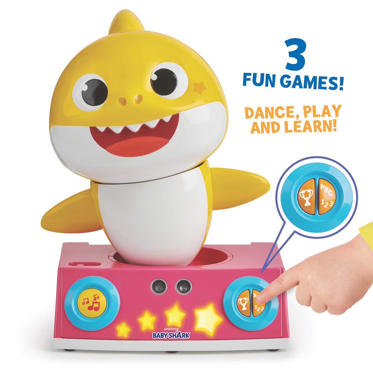 Foto 4 | Toy Wowwee Pinkfong Baby Shark Dancing Dj Con 3 Juegos - Venta Internacional.