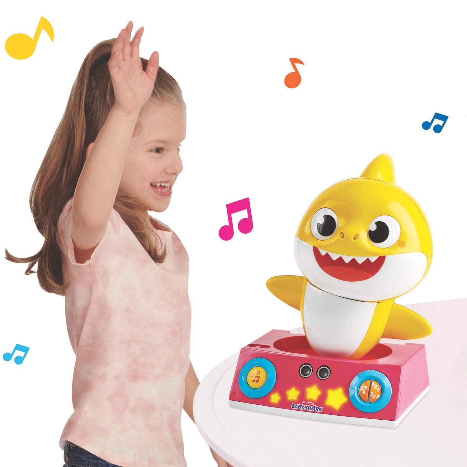 Foto 6 pulgar | Toy Wowwee Pinkfong Baby Shark Dancing Dj Con 3 Juegos - Venta Internacional.