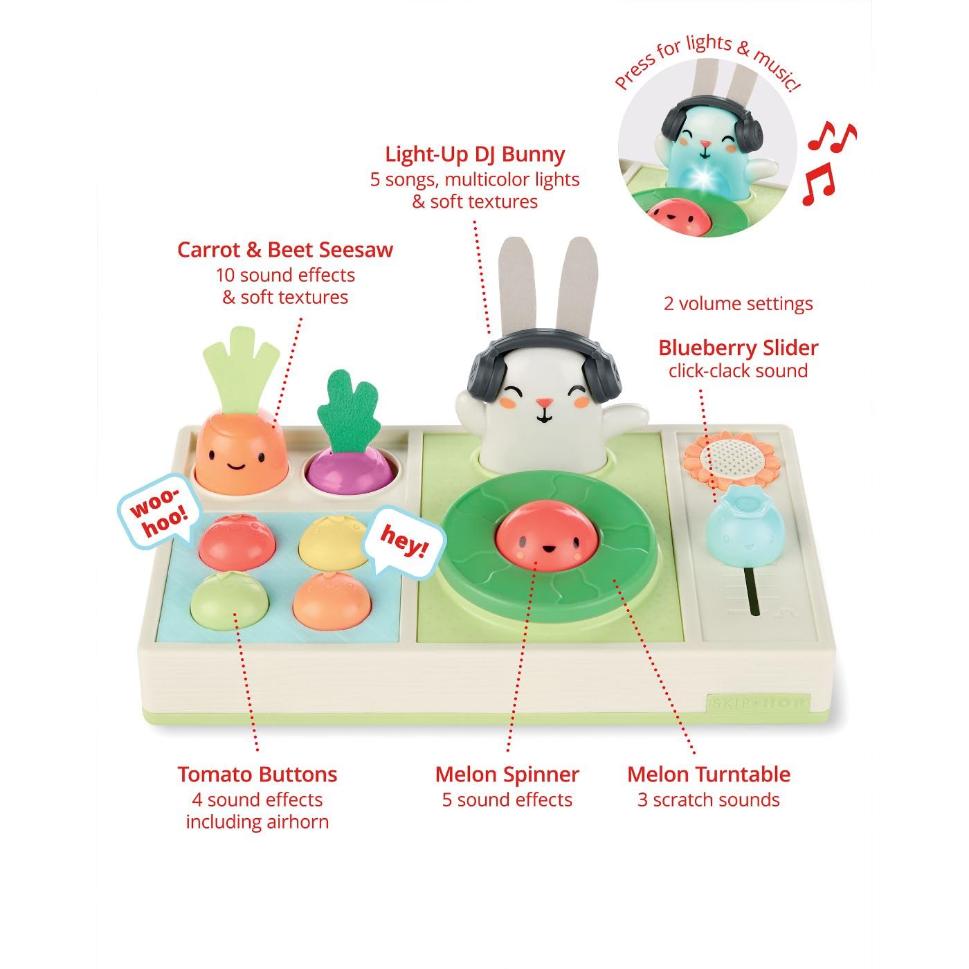Foto 4 pulgar | Set De Dj Musical Toy Skip Hop Baby Con Luces, Canciones Y Sonido - Venta Internacional.