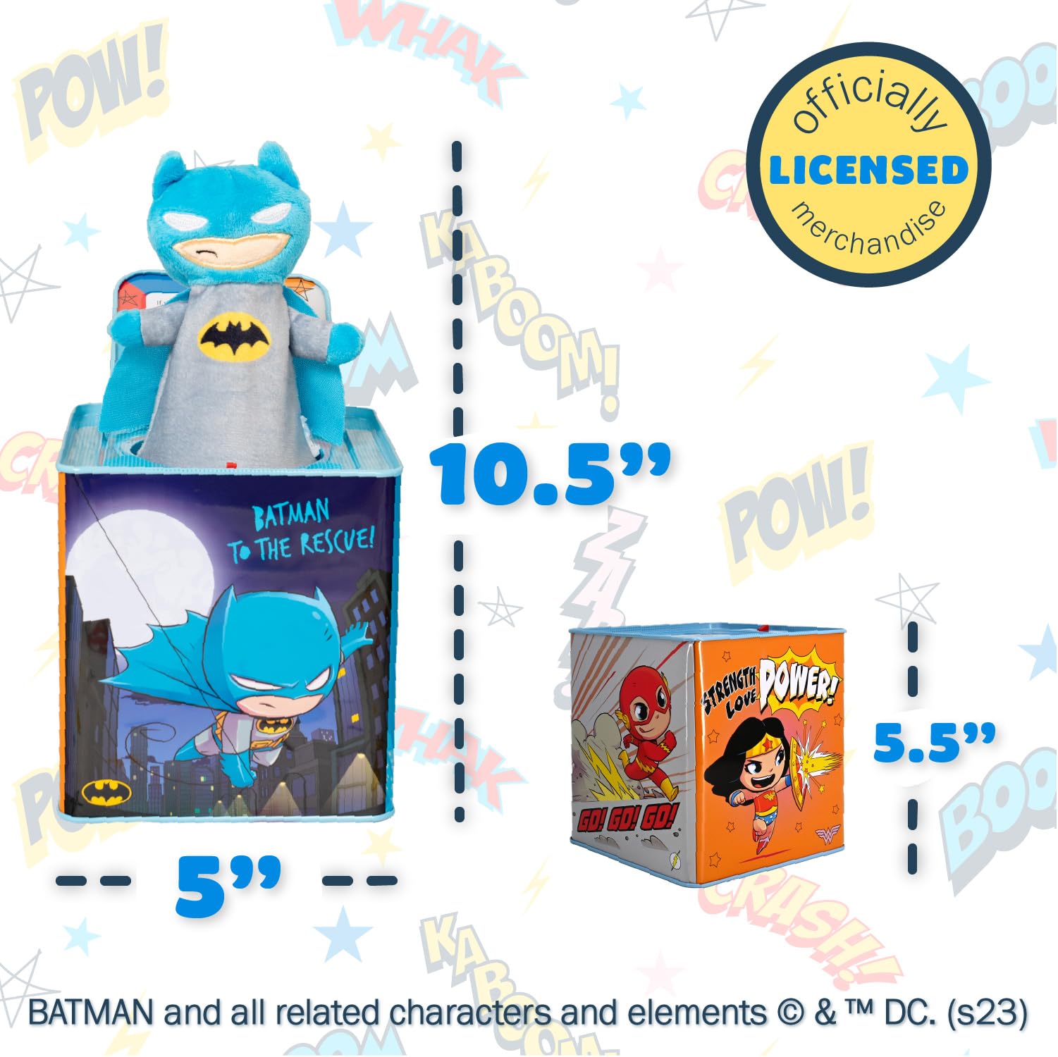 Foto 6 pulgar | Juguete Musical Jack In The Box Preferido Por Los Niños Dc Comics Batman - Venta Internacional.