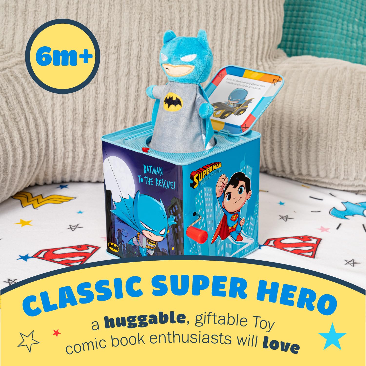 Foto 6 | Juguete Musical Jack In The Box Preferido Por Los Niños Dc Comics Batman - Venta Internacional.
