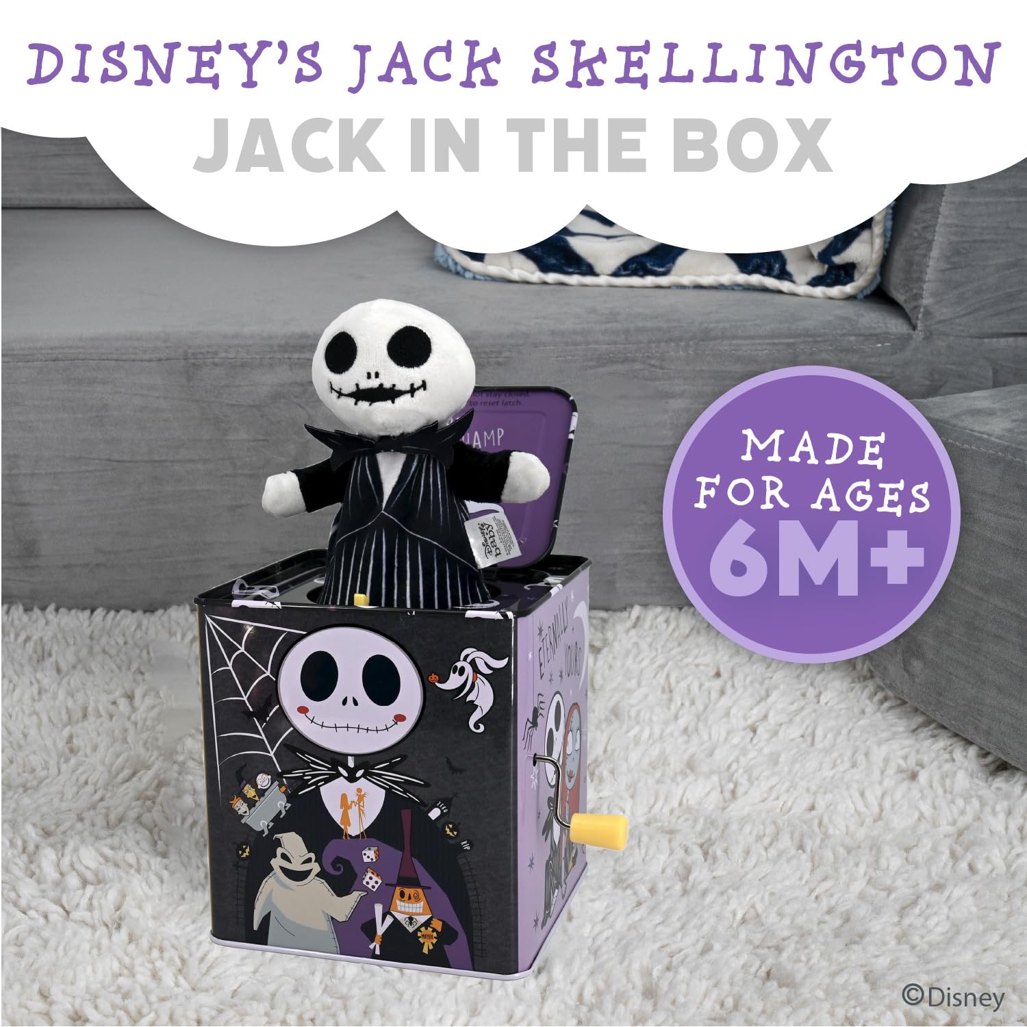 Foto 3 pulgar | Juguete Musical Kids Preferred Disney Baby Nightmare Jack 13 Cm - Venta Internacional.
