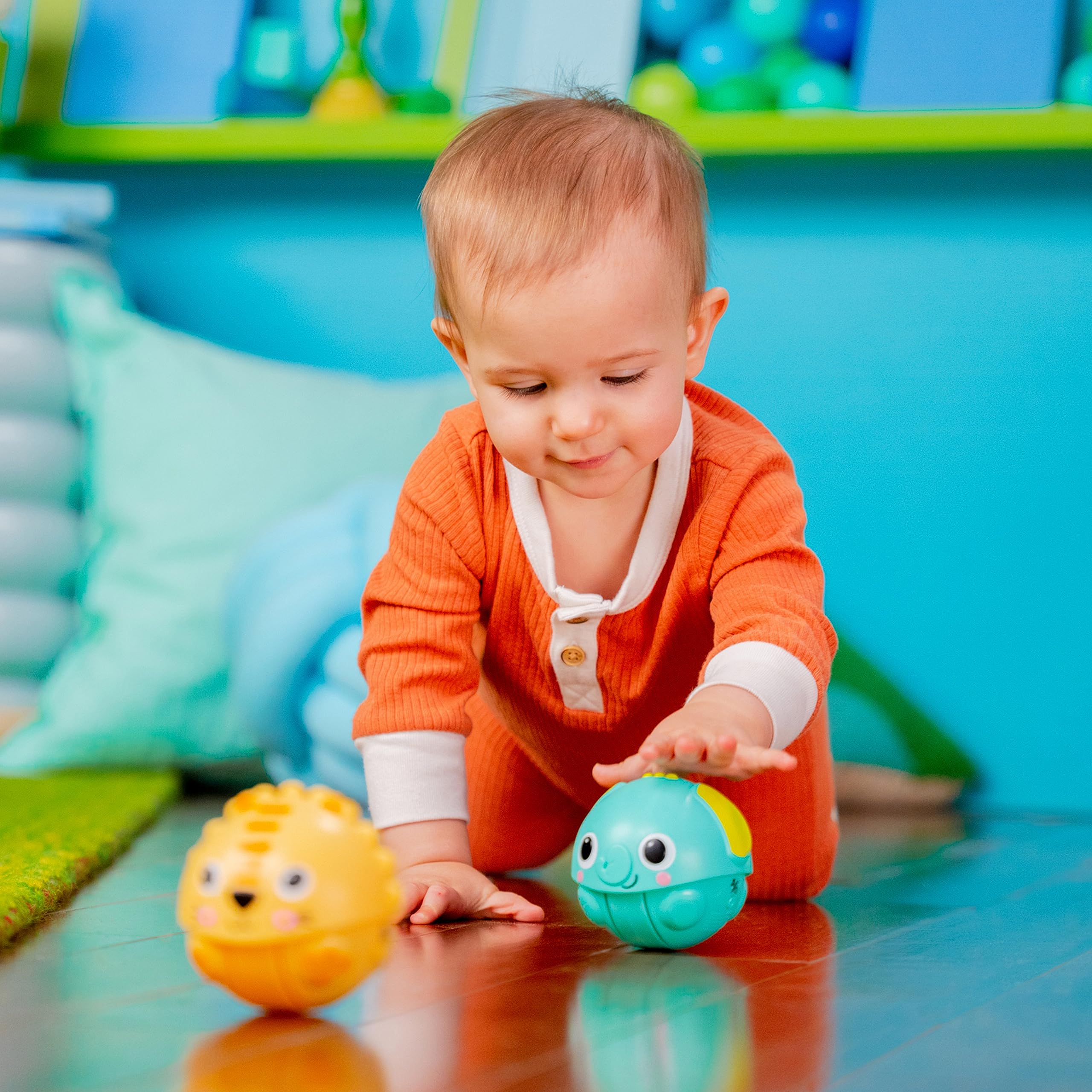 Foto 2 | Juego De 2 Unidades De Crawling Toy Bright Starts Giggables Roll & Chase Pals - Venta Internacional.
