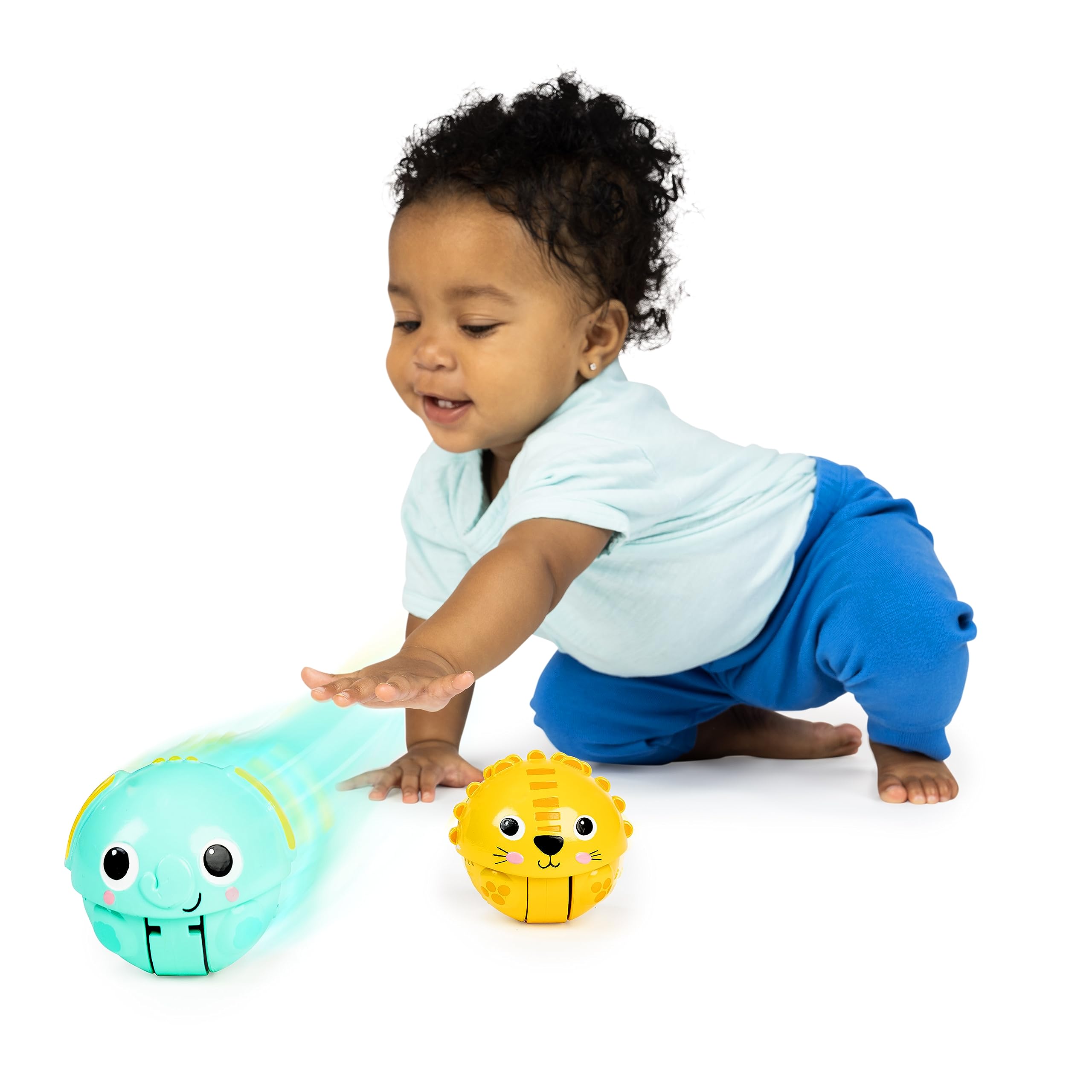 Foto 3 | Juego De 2 Unidades De Crawling Toy Bright Starts Giggables Roll & Chase Pals - Venta Internacional.