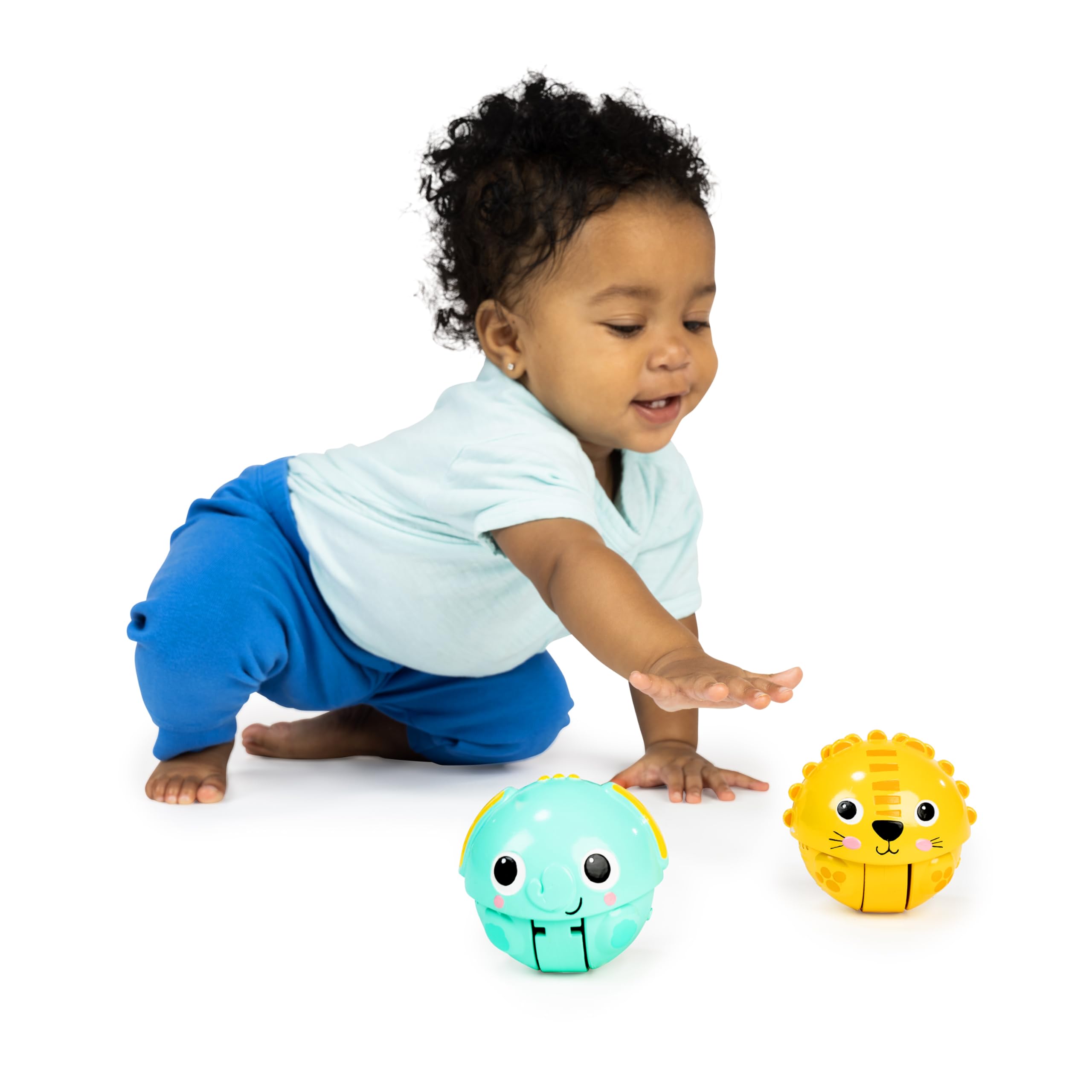 Foto 7 | Juego De 2 Unidades De Crawling Toy Bright Starts Giggables Roll & Chase Pals - Venta Internacional.