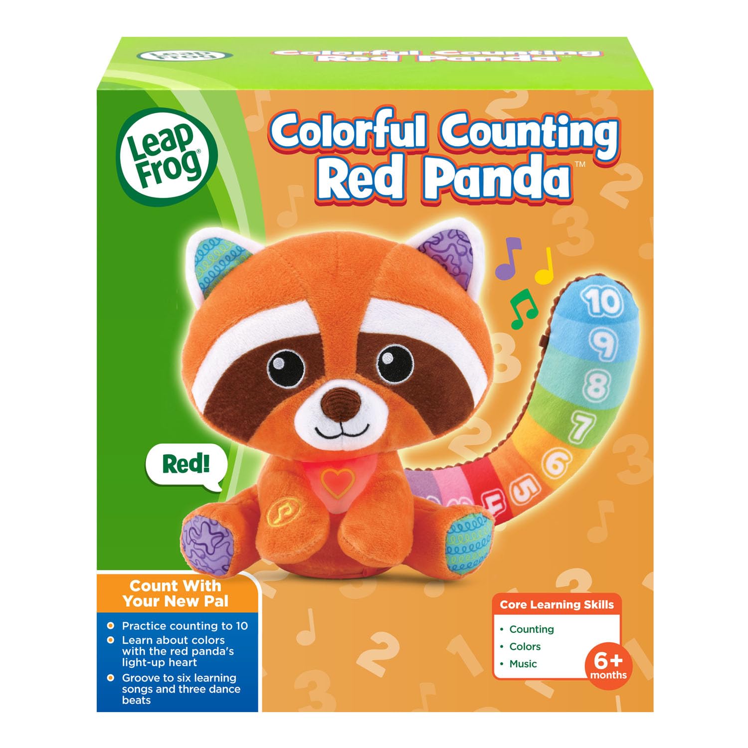 Foto 8 pulgar | Panda Rojo Con Forma De Conteo Colorido De Toy Leapfrog Con Canciones De Más De 6 Meses - Venta Internacional.