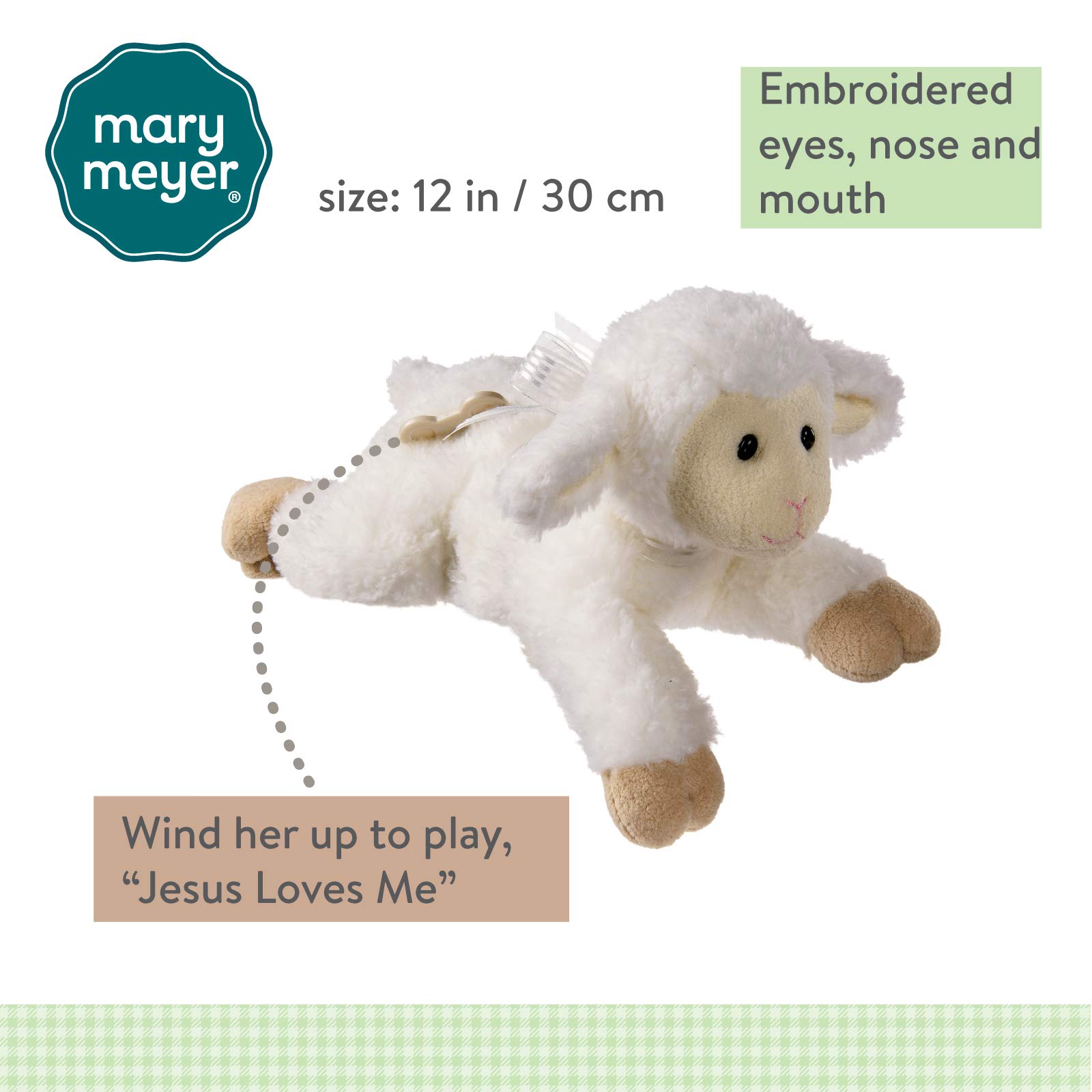 Foto 3 pulgar | Cordero Musical Inspirador De Peluche Mary Meyer - Venta Internacional.