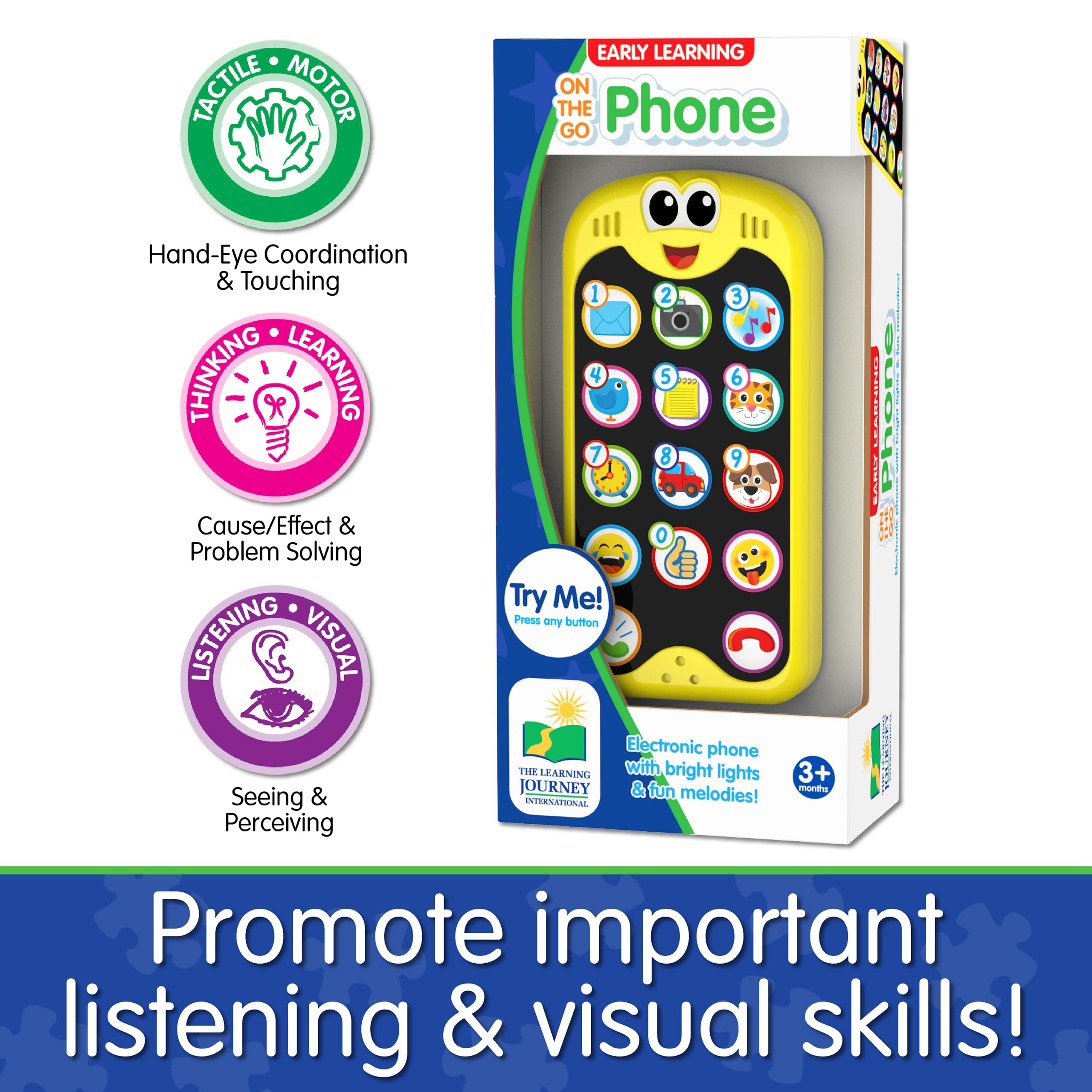 Foto 5 | Teléfono Móvil De Juguete Para Bebés The Learning Journey On The Go Phone - Venta Internacional.