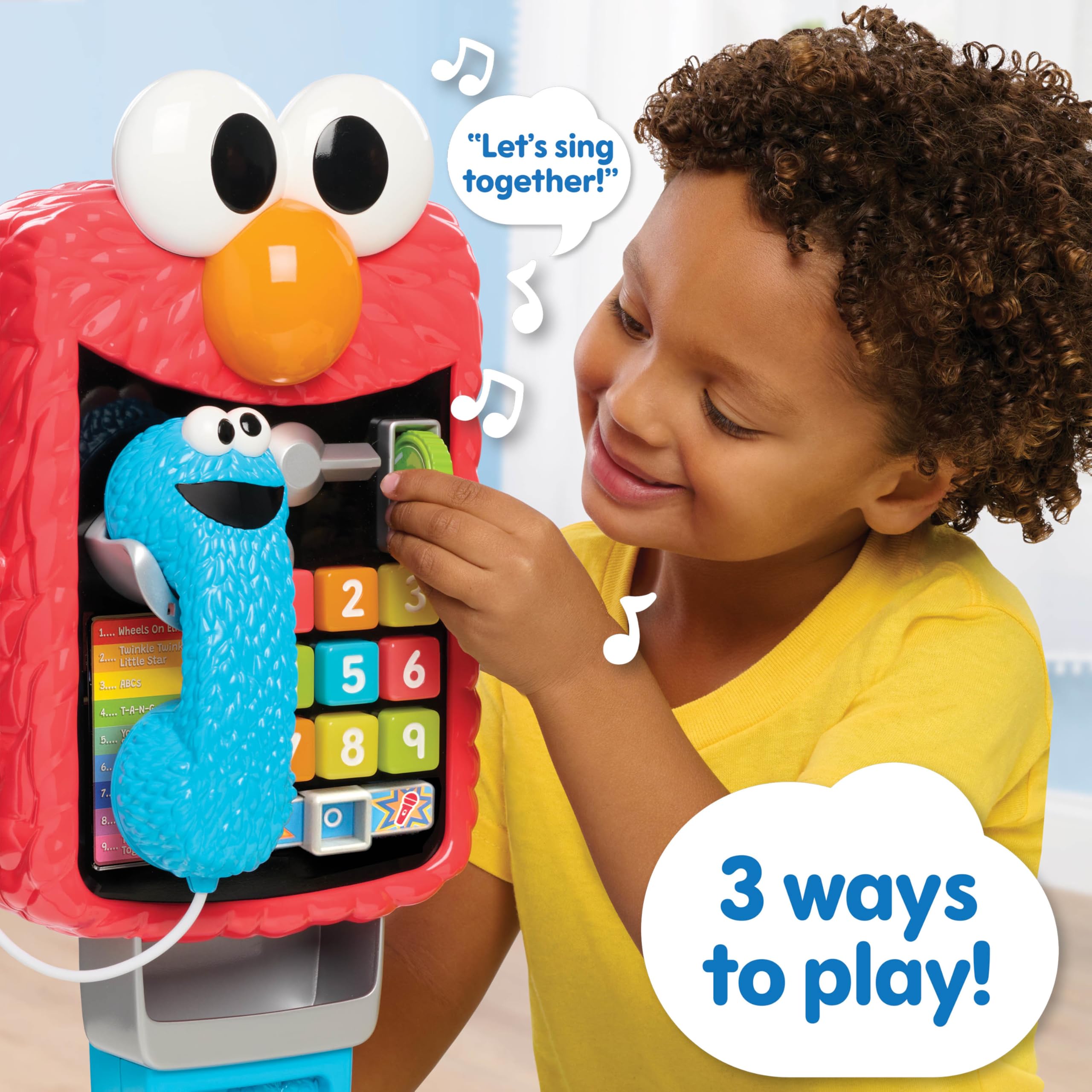 Foto 3 pulgar | Playphone Just Play Sesame Street Elmo's Sing & Learn Kids 2+ - Venta Internacional