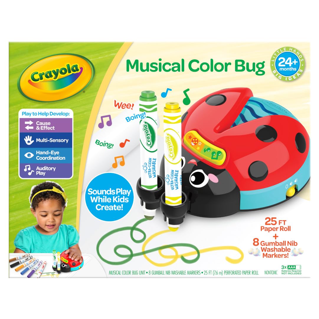 Foto 3 pulgar | Juguete Sensorial Crayola Musical Doodle Bug Ladybug Para Niños De 2 Años O Más - Venta Internacional.