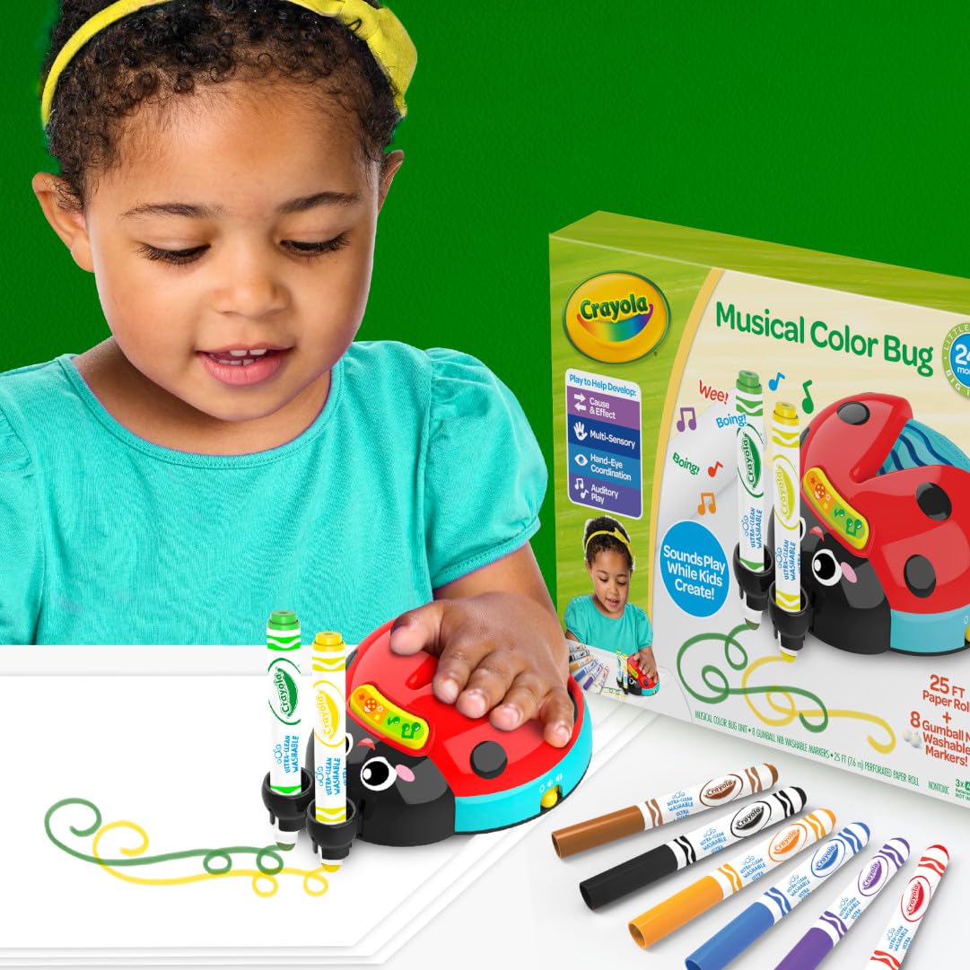 Foto 7 pulgar | Juguete Sensorial Crayola Musical Doodle Bug Ladybug Para Niños De 2 Años O Más - Venta Internacional.
