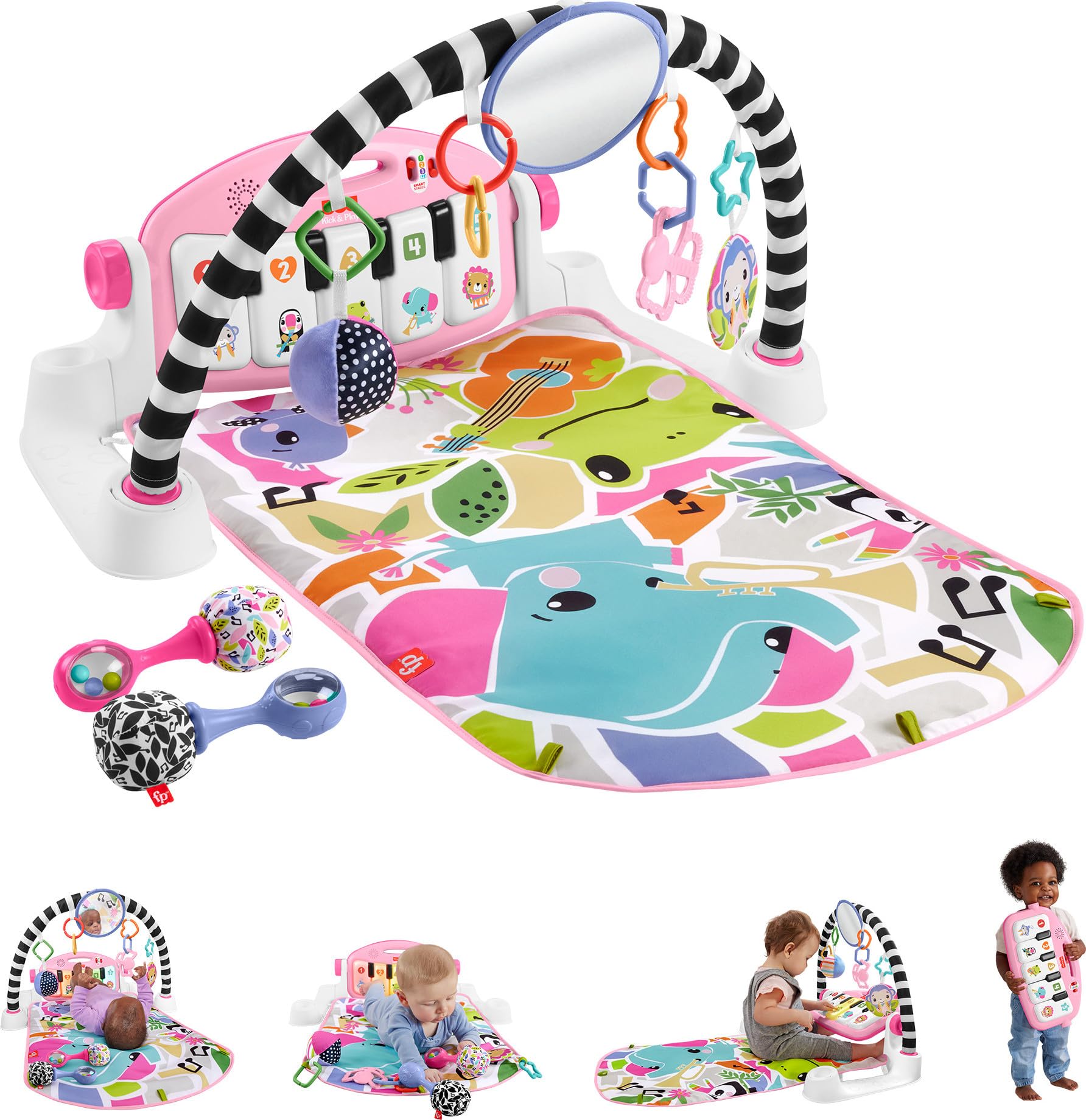 Foto 2 pulgar | Set De Regalo Para Bebés Fisher-price Glow And Grow Kick & Play Gym - Venta Internacional.