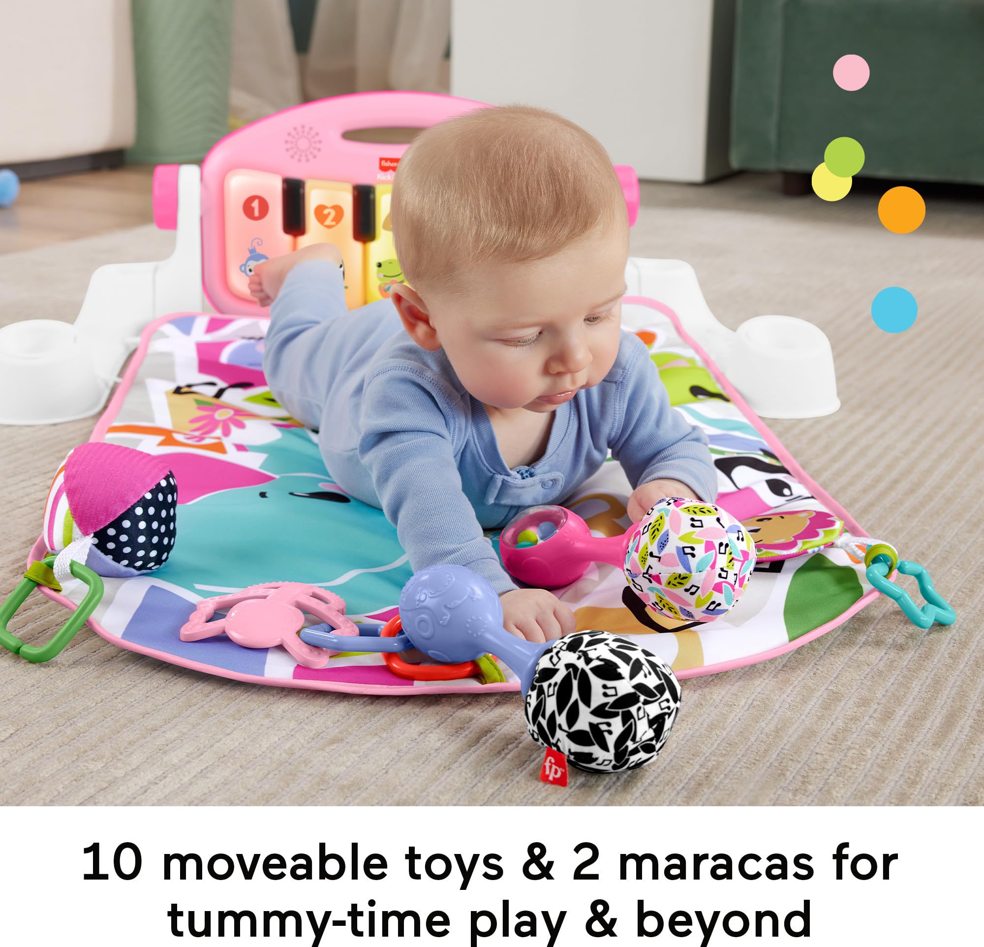 Foto 4 pulgar | Set De Regalo Para Bebés Fisher-price Glow And Grow Kick & Play Gym - Venta Internacional.