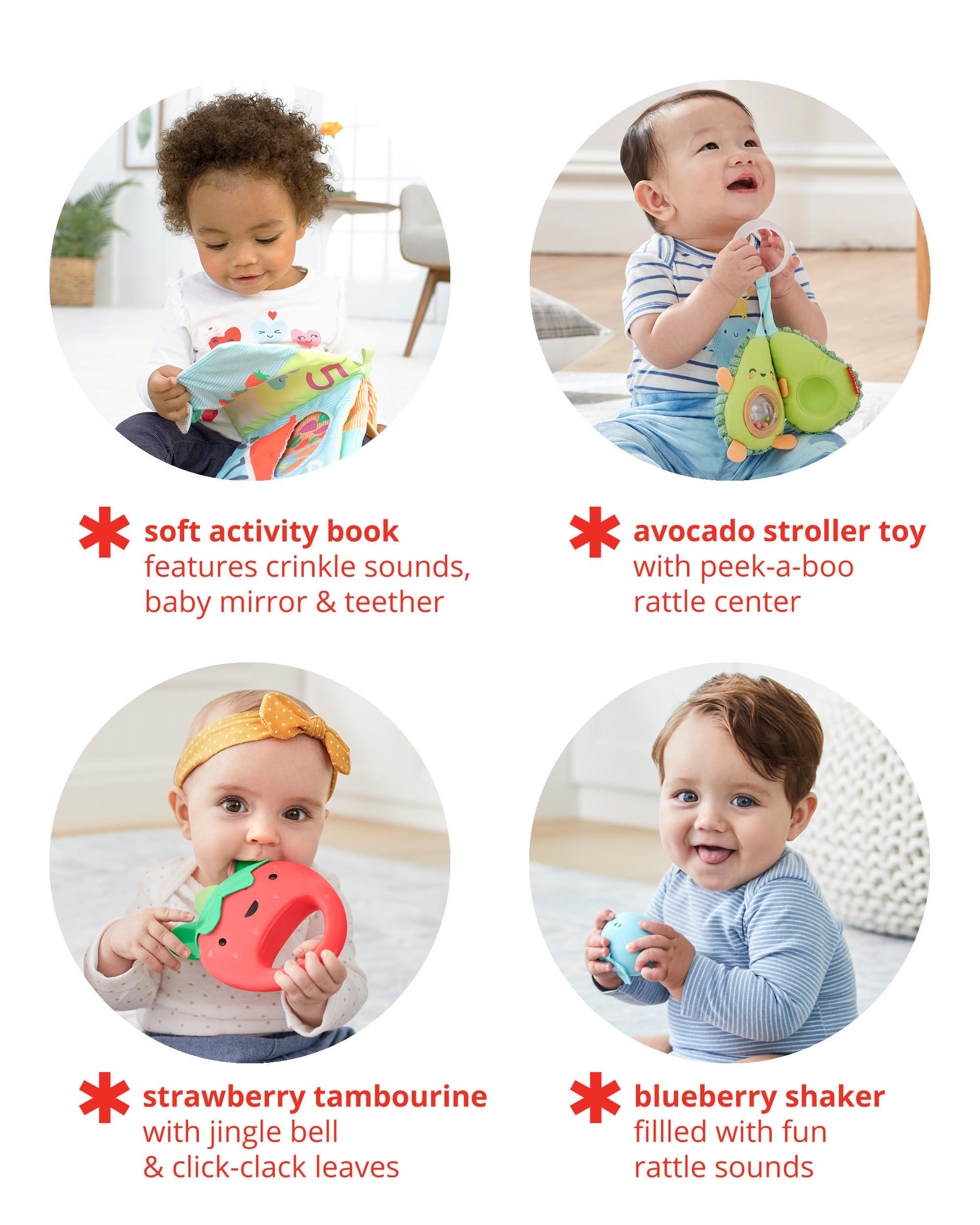 Foto 4 pulgar | Set De Regalo Musical Toys Skip Hop Farmstand Fresh Picks 3m+ - Venta Internacional.