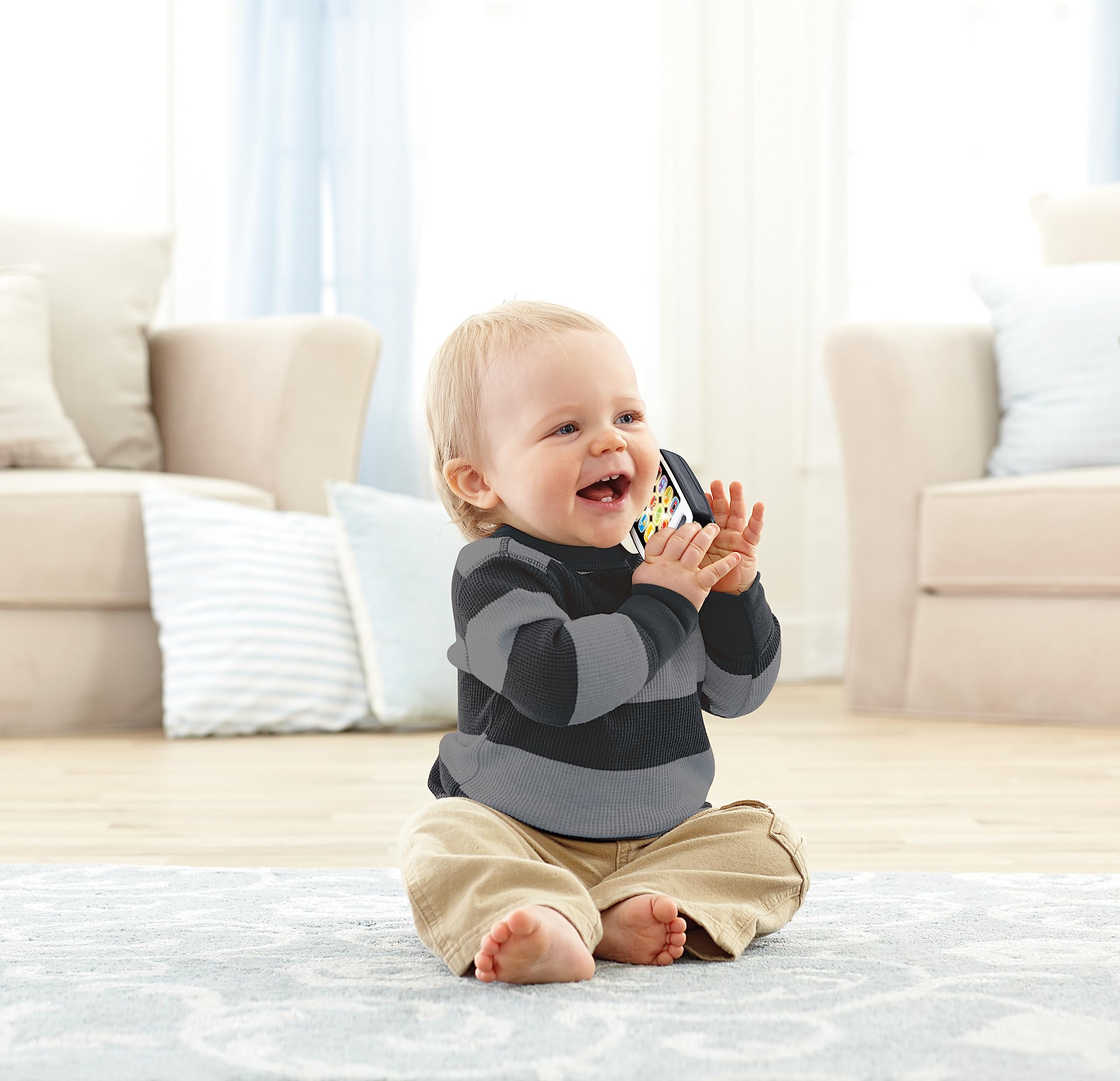 Foto 2 | Teléfono Inteligente Laugh & Learn De Toy Fisher-price, Gris, Más De 6 Meses - Venta Internacional.