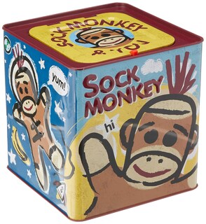 Foto 3 | Jack In The Box Toy Schylling Sock Monkey Musical De Más De 18 Millones - Venta Internacional.