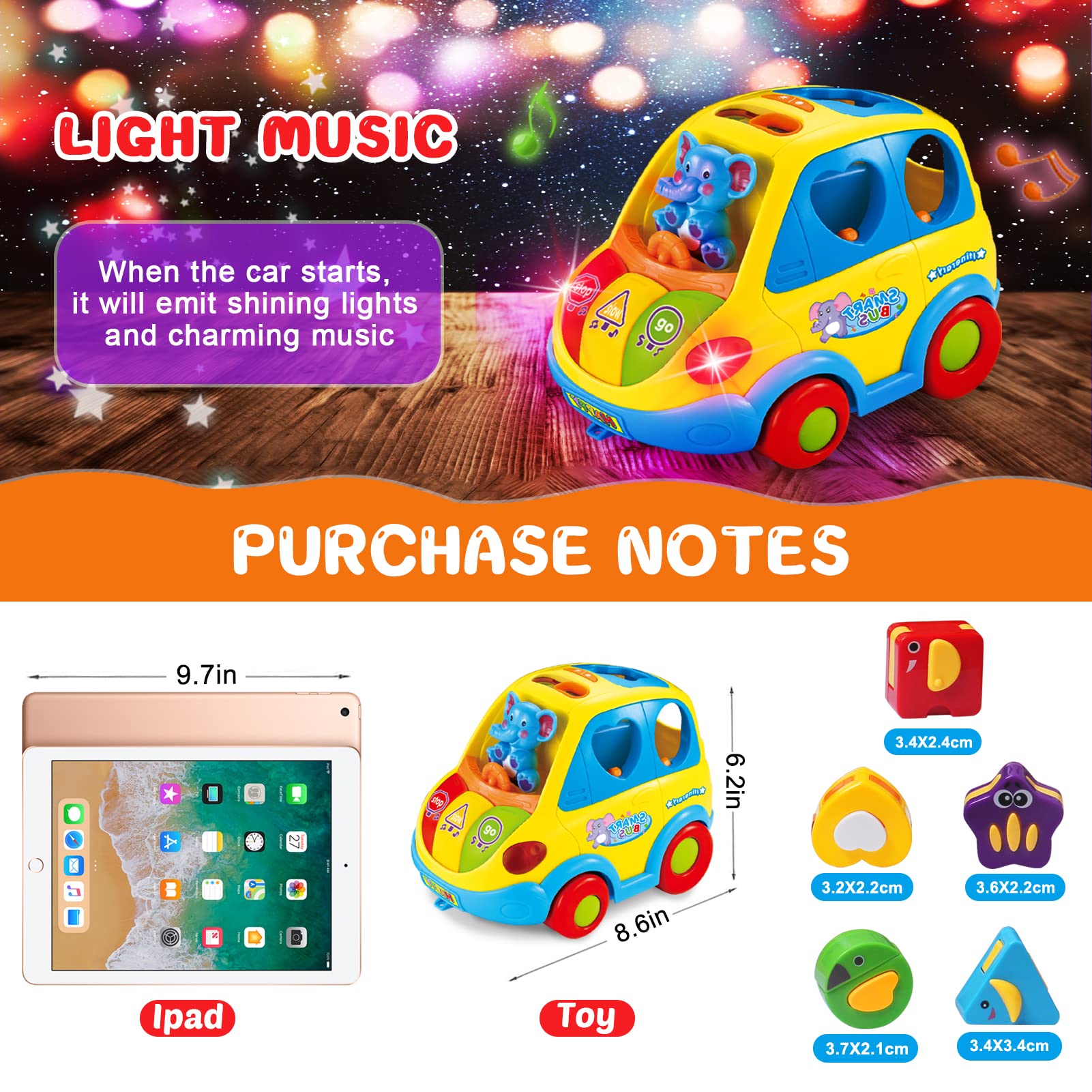 Foto 8 pulgar | Autobús Musical Dumma Para Bebés De 6 A 18 Meses Con Fruta, Música Y Luz - Venta Internacional.