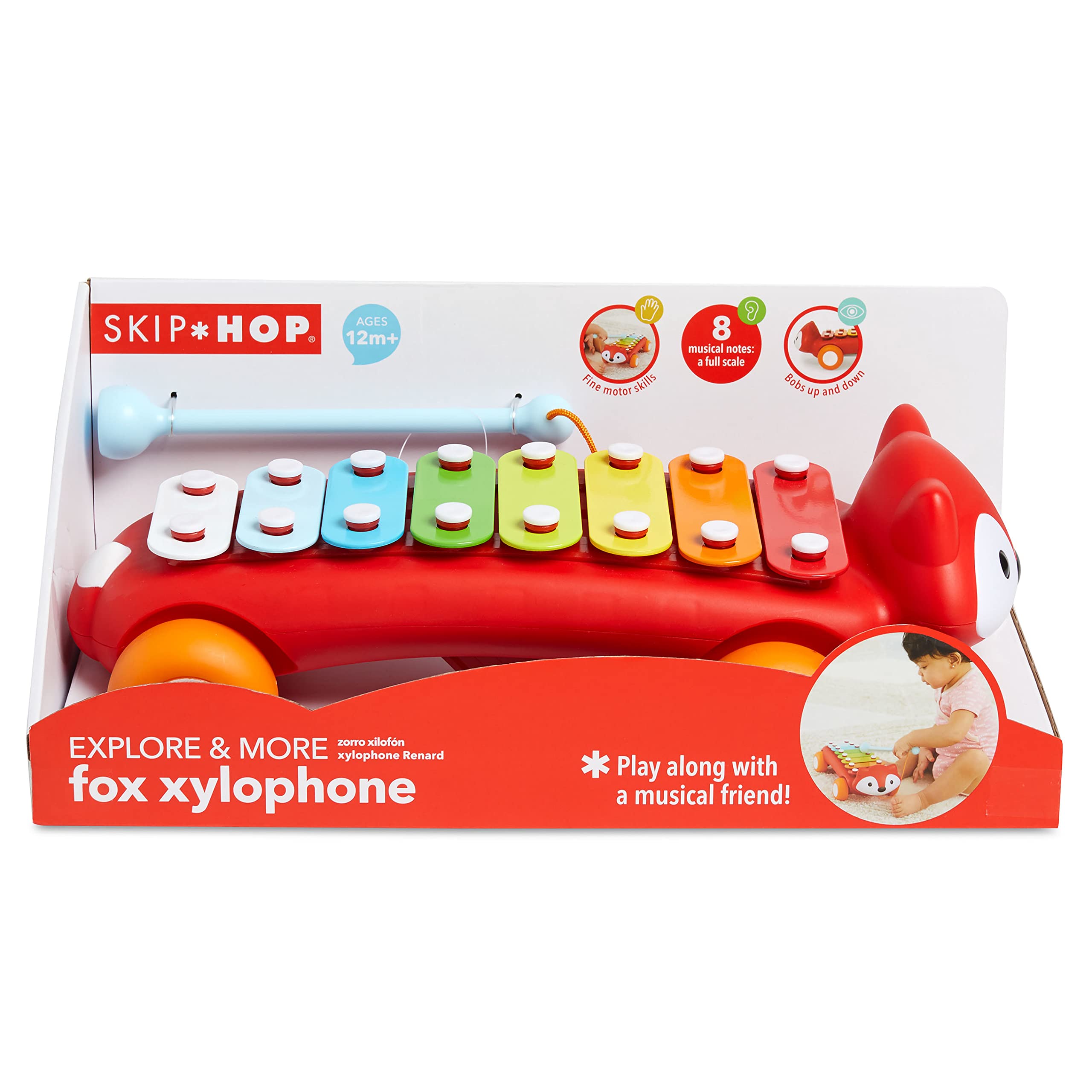 Foto 7 | Juguete Xilófono Para Bebés Skip Hop Explore & More Fox 12m+ - Venta Internacional.