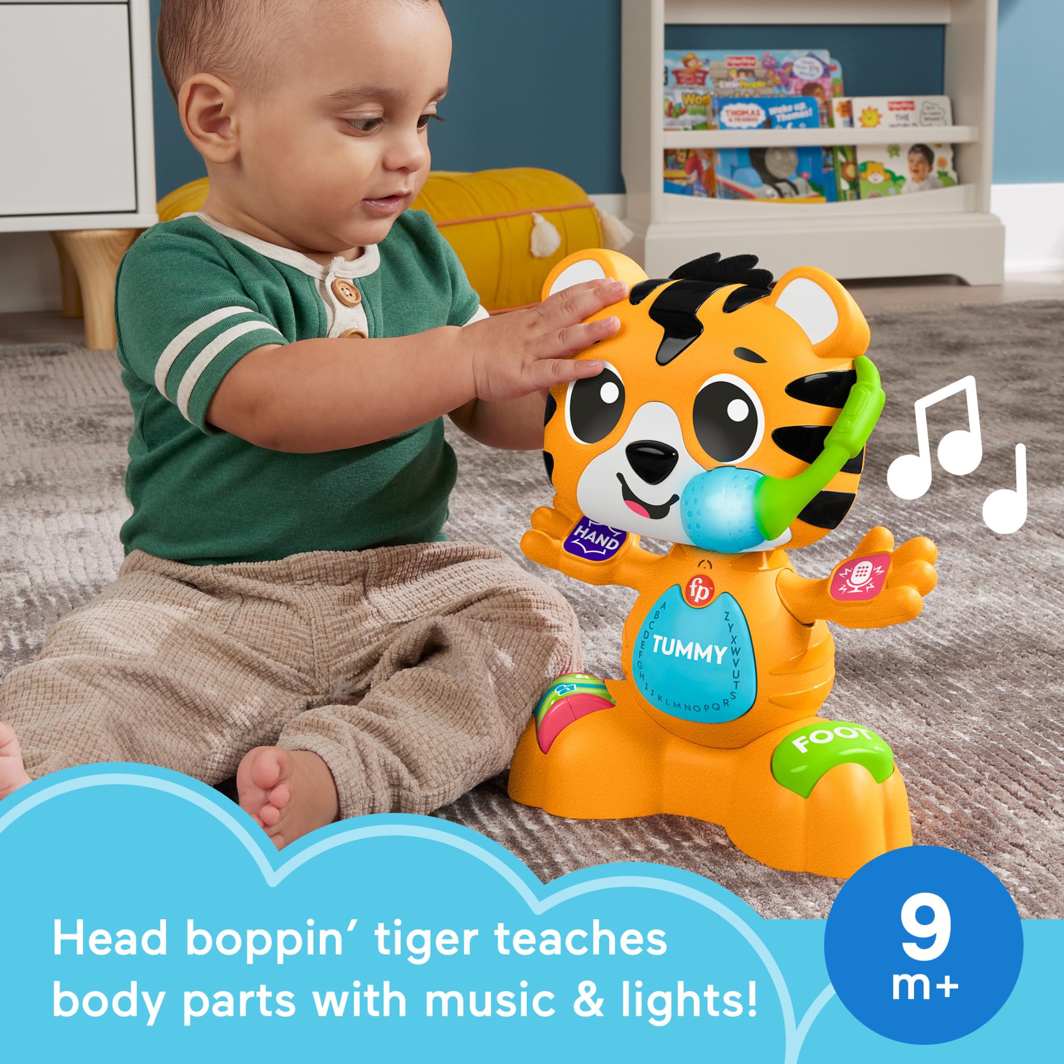 Foto 3 pulgar | Juguete De Aprendizaje Para Bebés Fisher-price Link Squad Bop & Groove Tiger - Venta Internacional.