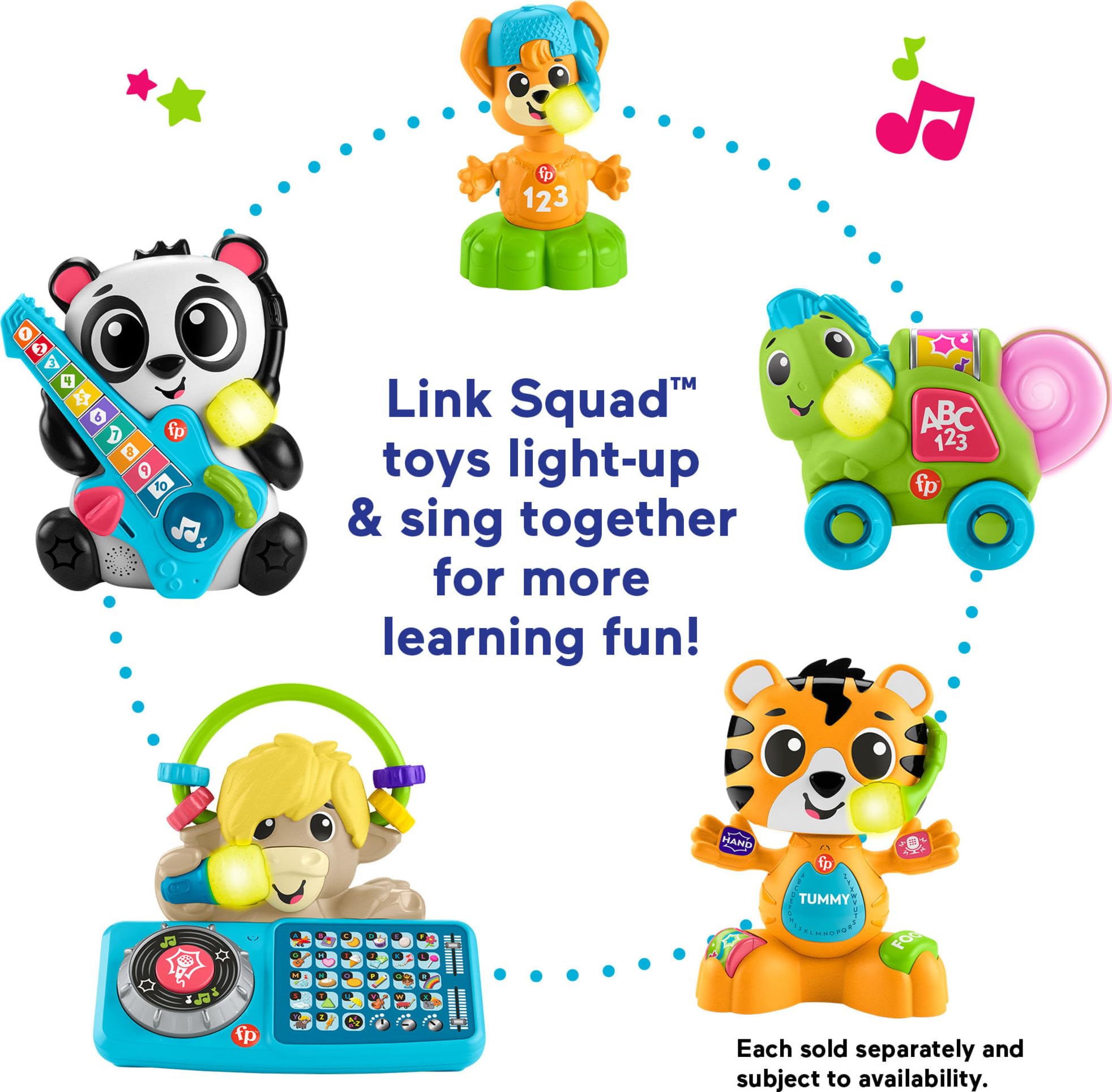 Foto 6 pulgar | Juguete De Aprendizaje Para Bebés Fisher-price Link Squad Bop & Groove Tiger - Venta Internacional.