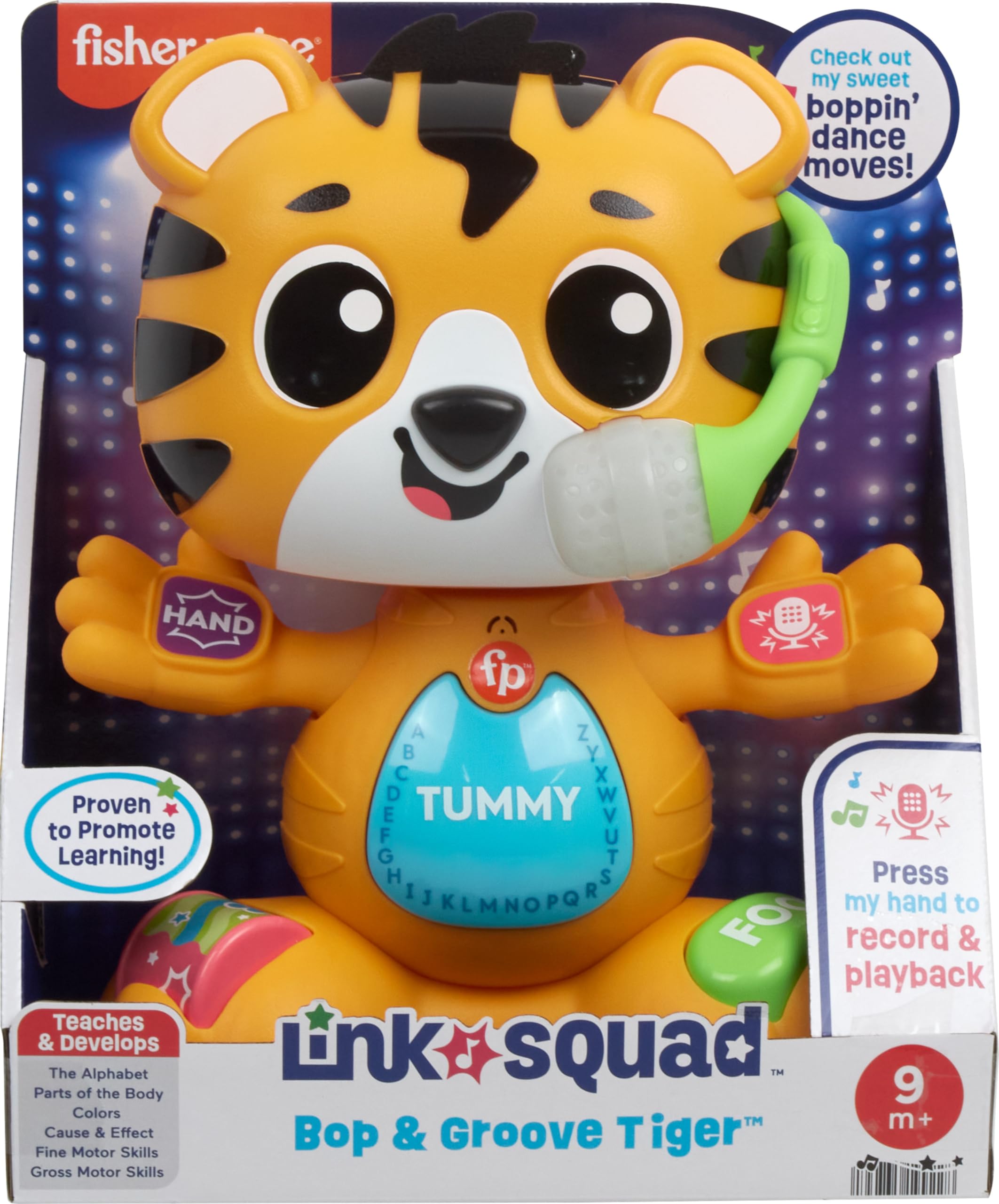 Foto 6 | Juguete De Aprendizaje Para Bebés Fisher-price Link Squad Bop & Groove Tiger - Venta Internacional.