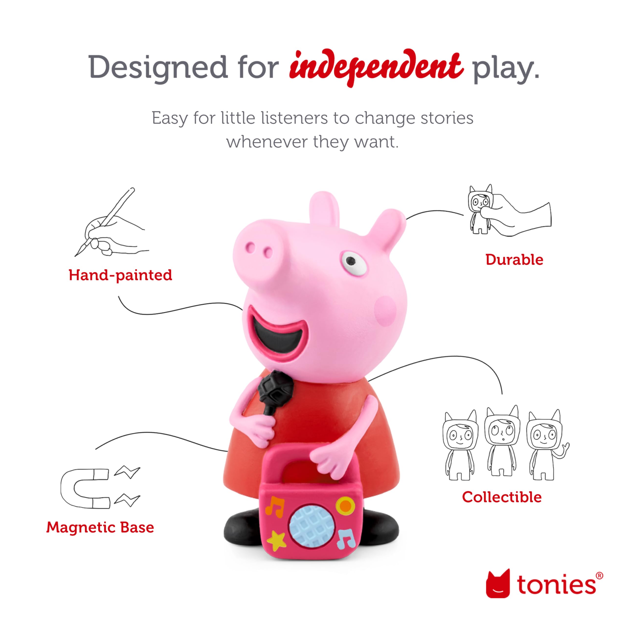 Foto 4 pulgar | El Personaje De Reproducción De Audio Tonies Peppa Pig De Mi Primer Álbum - Venta Internacional.