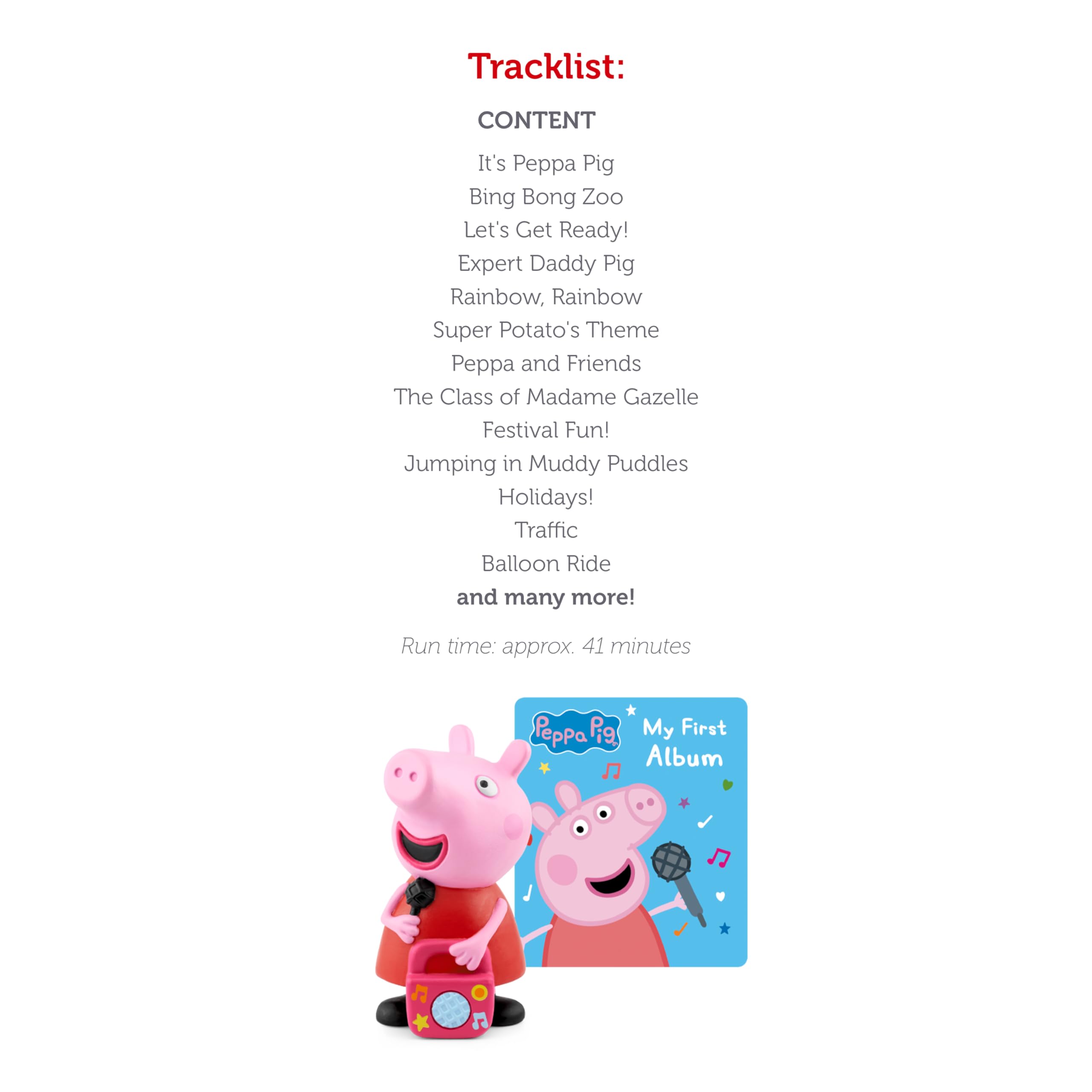 Foto 5 pulgar | El Personaje De Reproducción De Audio Tonies Peppa Pig De Mi Primer Álbum - Venta Internacional.