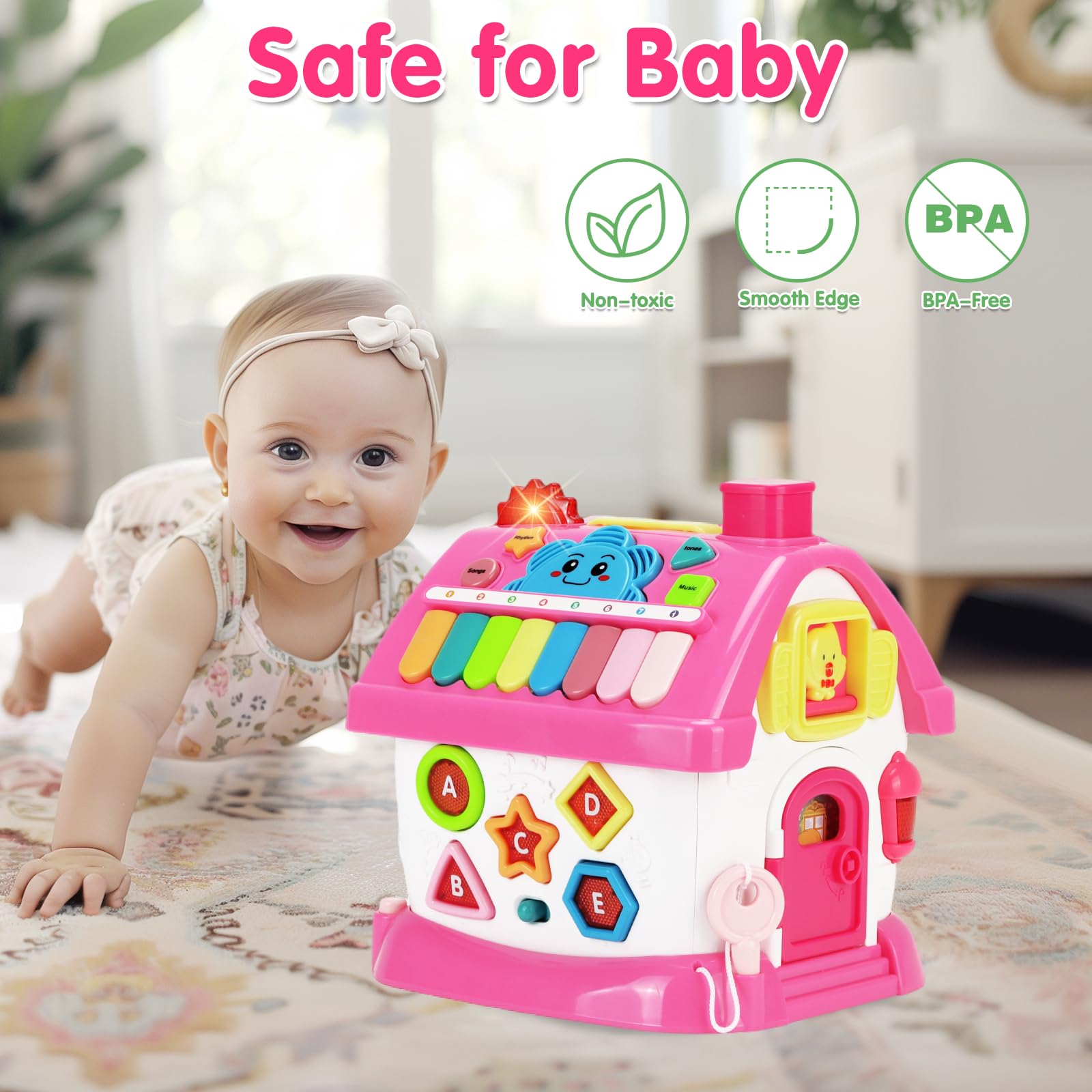 Foto 6 pulgar | Casa Musical Montessori de Toy Dreampark 8 en 1 para Niñas de 1 a 2 Años - Venta Internacional