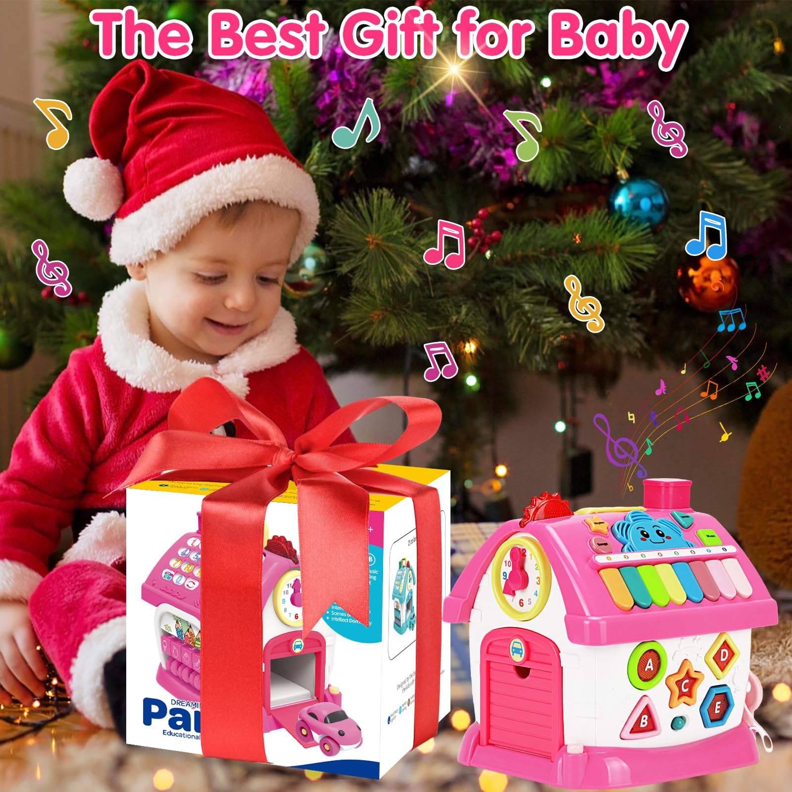 Foto 8 pulgar | Casa Musical Montessori de Toy Dreampark 8 en 1 para Niñas de 1 a 2 Años - Venta Internacional