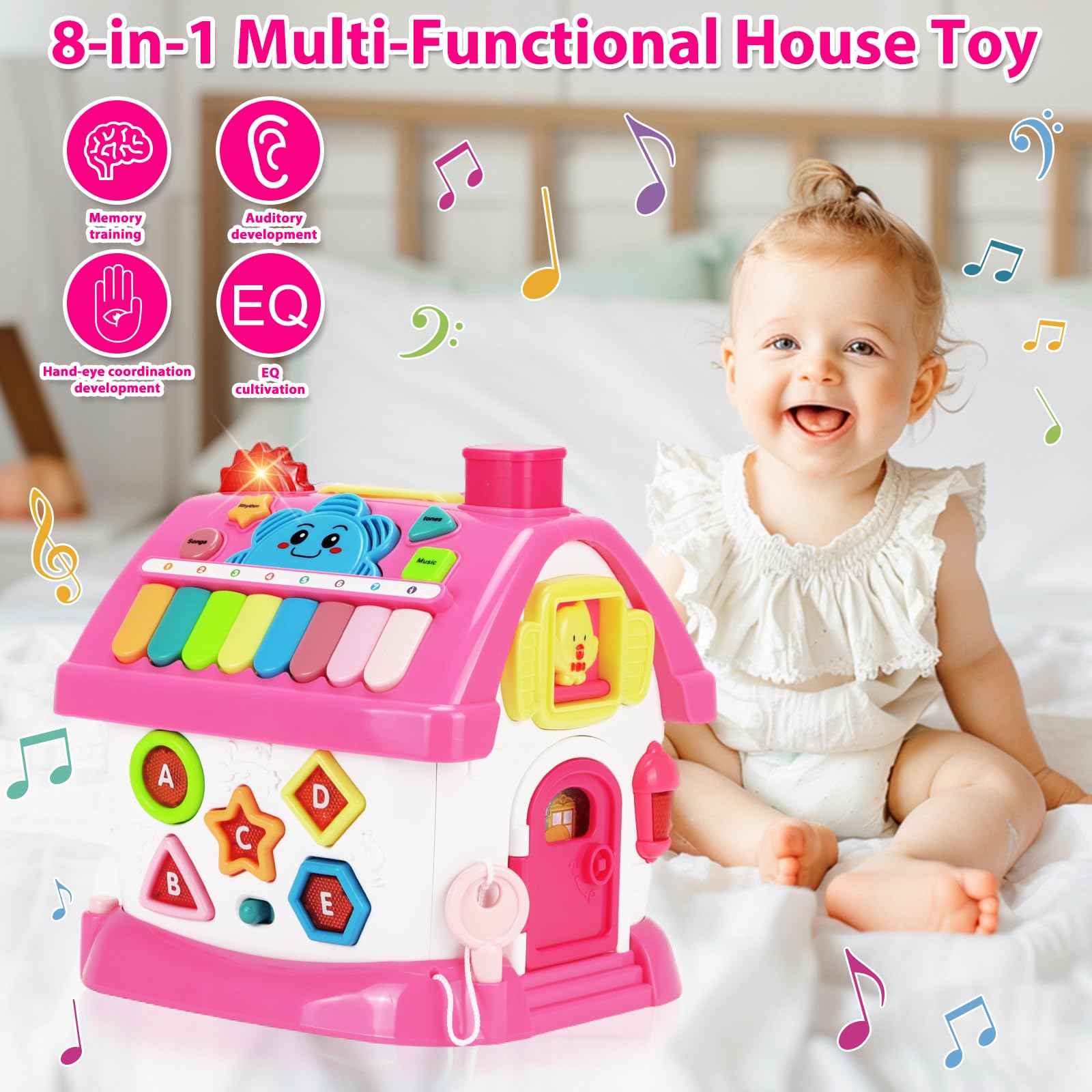 Foto 2 | Juguete Musical Aitbay 8 en 1 Multifuncional - Venta Internacional