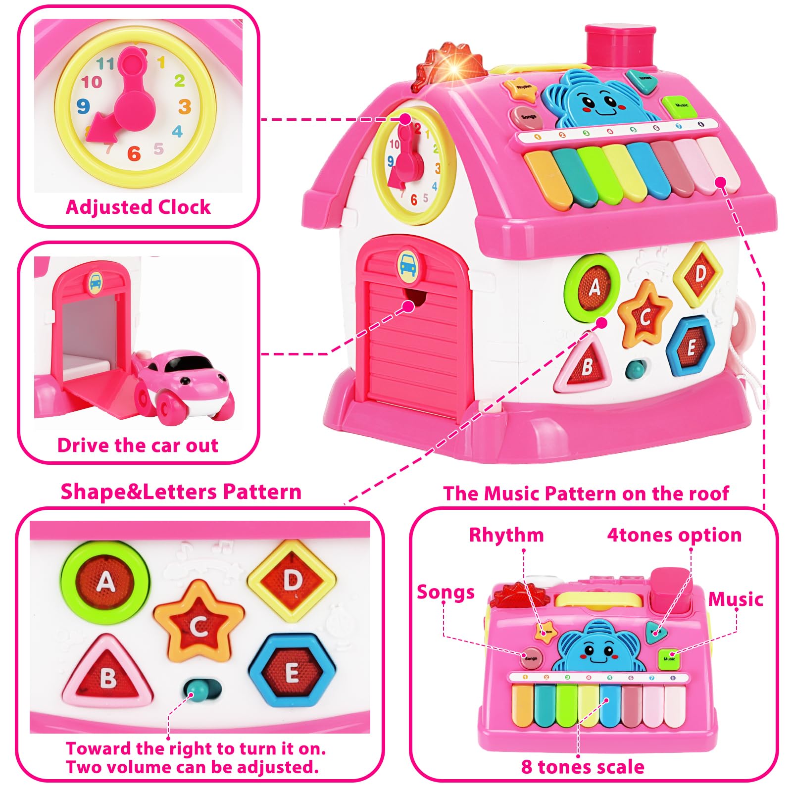 Foto 5 pulgar | Juguete Musical Aitbay 8 en 1 Multifuncional - Venta Internacional