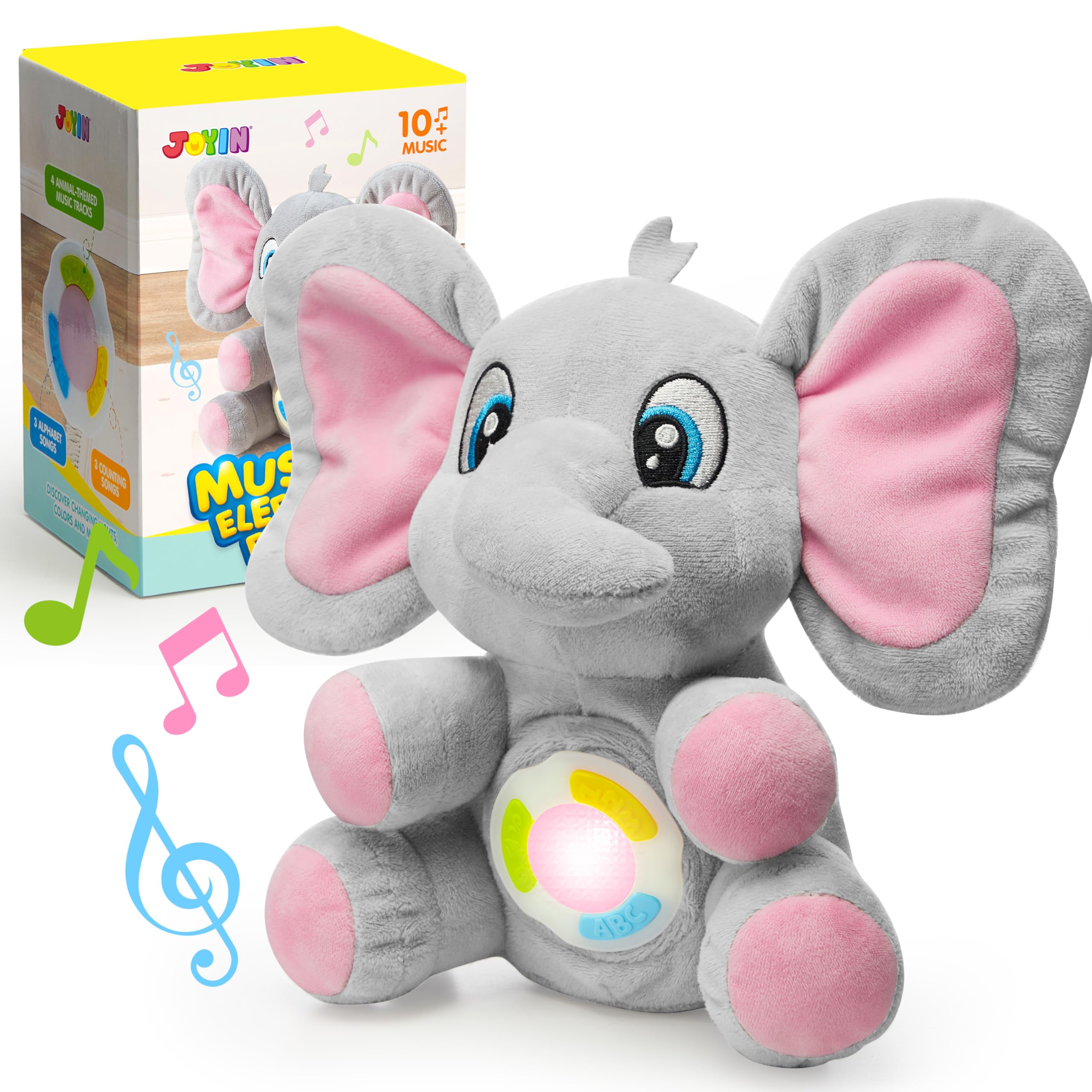 Foto 2 pulgar | Peluche Joyin Musical Elephant Con Música Y Luz Para Más De 6 Meses - Venta Internacional.