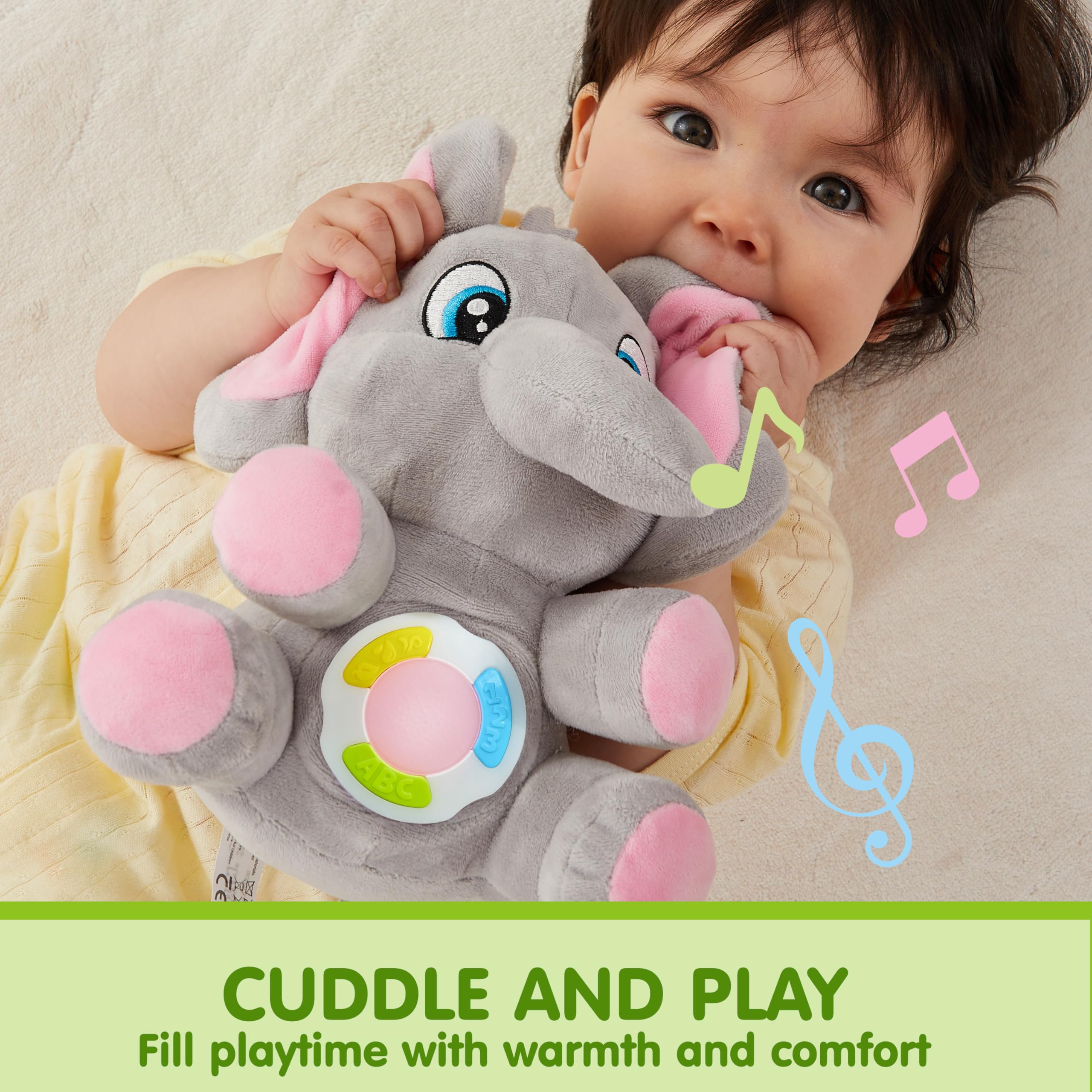 Foto 5 pulgar | Peluche Joyin Musical Elephant Con Música Y Luz Para Más De 6 Meses - Venta Internacional.